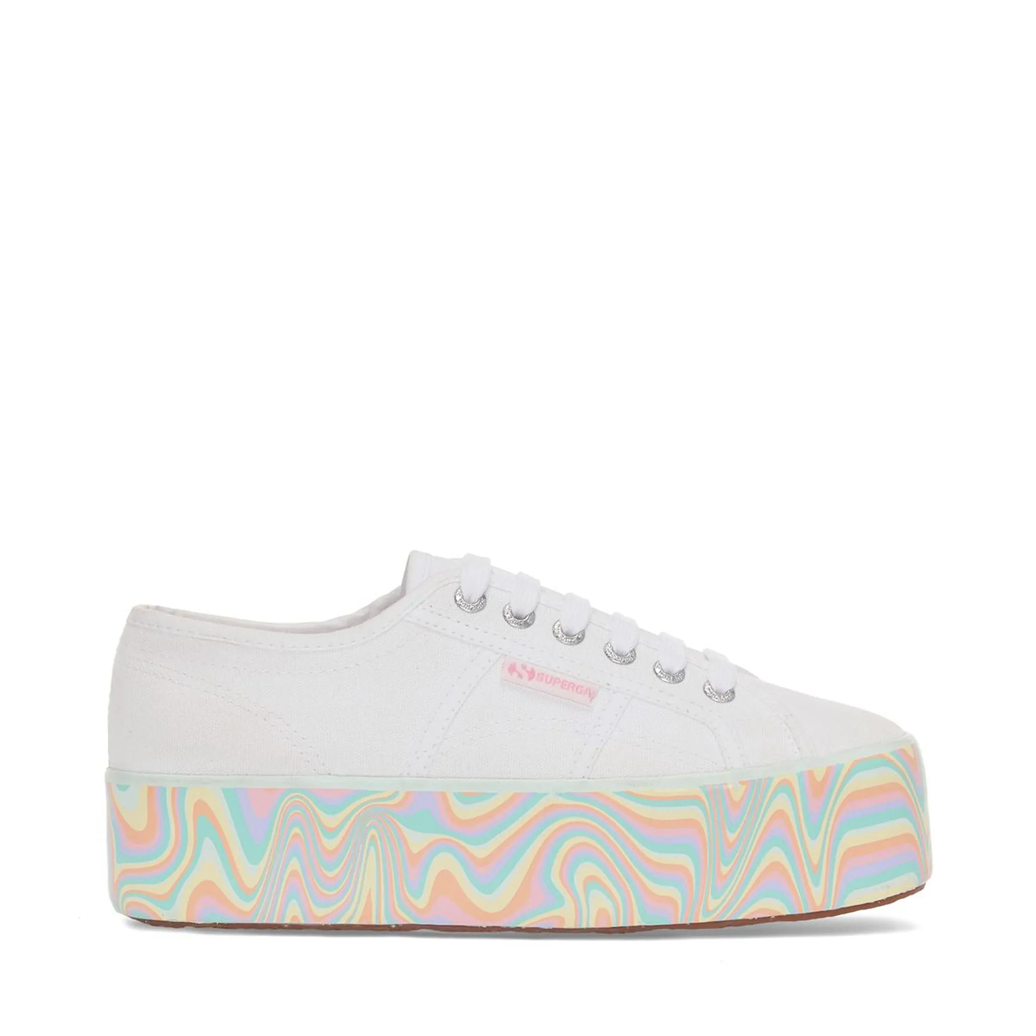 2790 Multicolor Liquify Sole Sneakers - White Multicolor Pastels