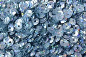 3/4/6mm Blue Silver Cup Glossy Iridescent Round Sequins/Loose Paillettes Sequin,Decorations,garland,applique,trimssewing,theater,costume