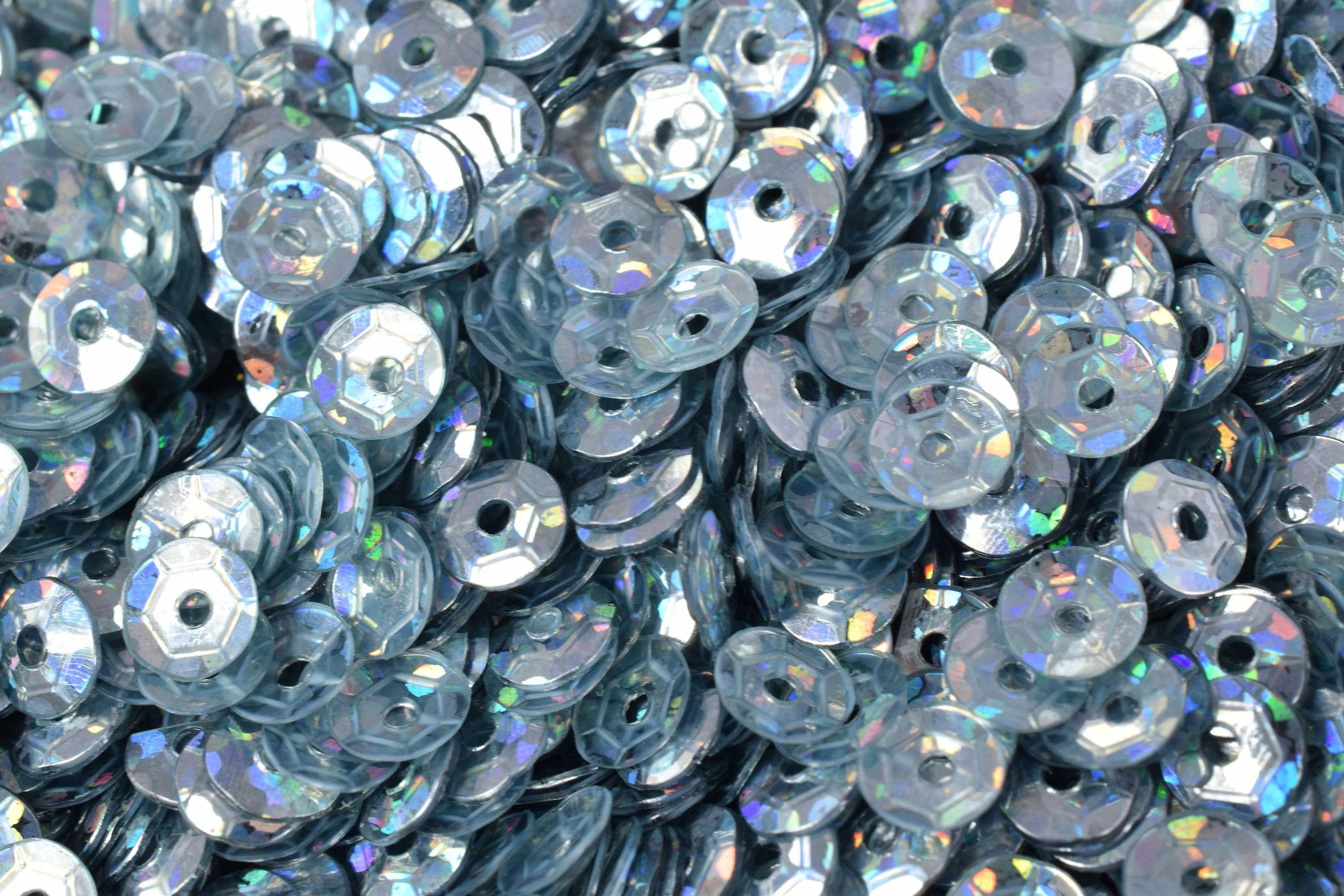 3/4/6mm Blue Silver Cup Glossy Iridescent Round Sequins/Loose Paillettes Sequin,Decorations,garland,applique,trimssewing,theater,costume