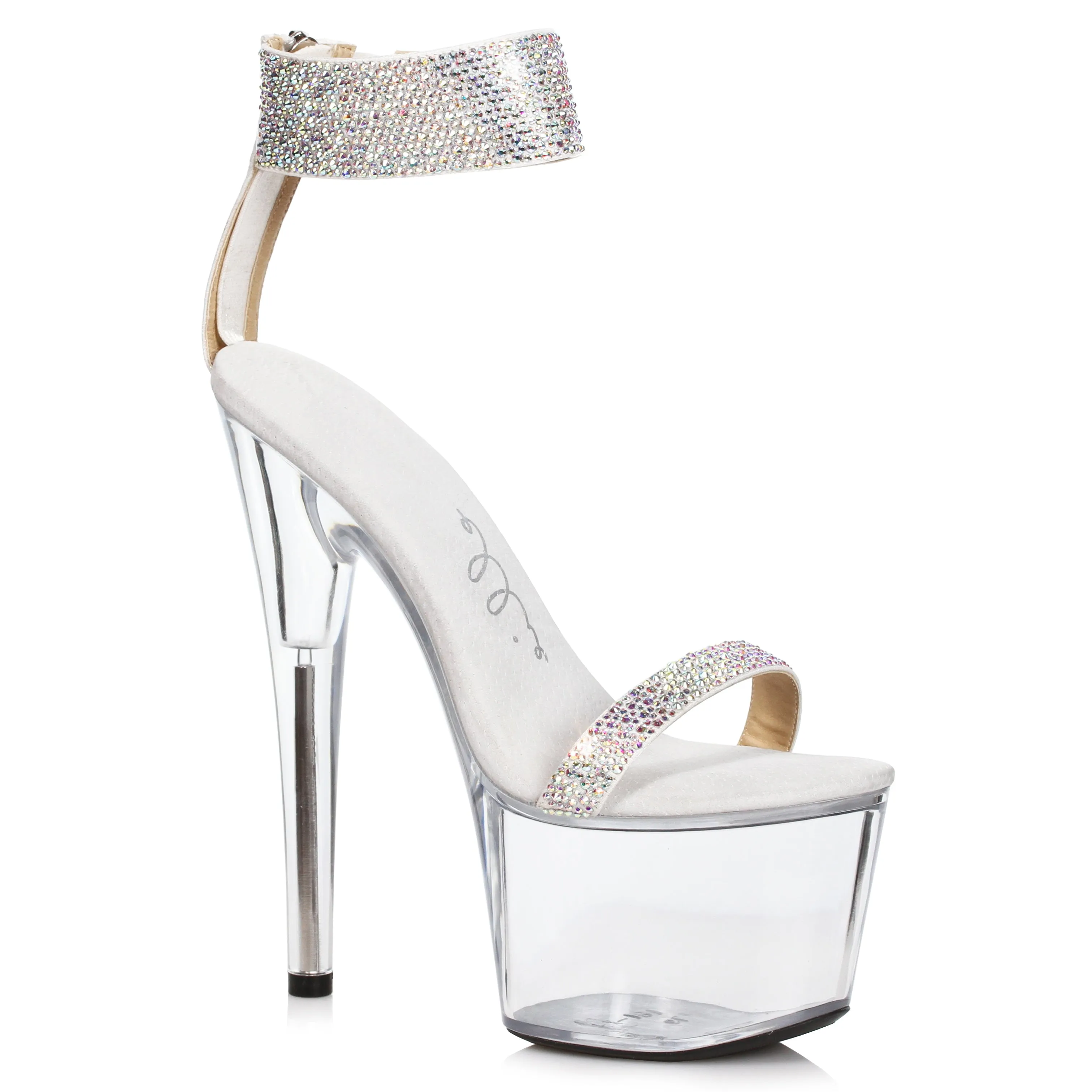 7 Stiletto With Rhinestone Strap