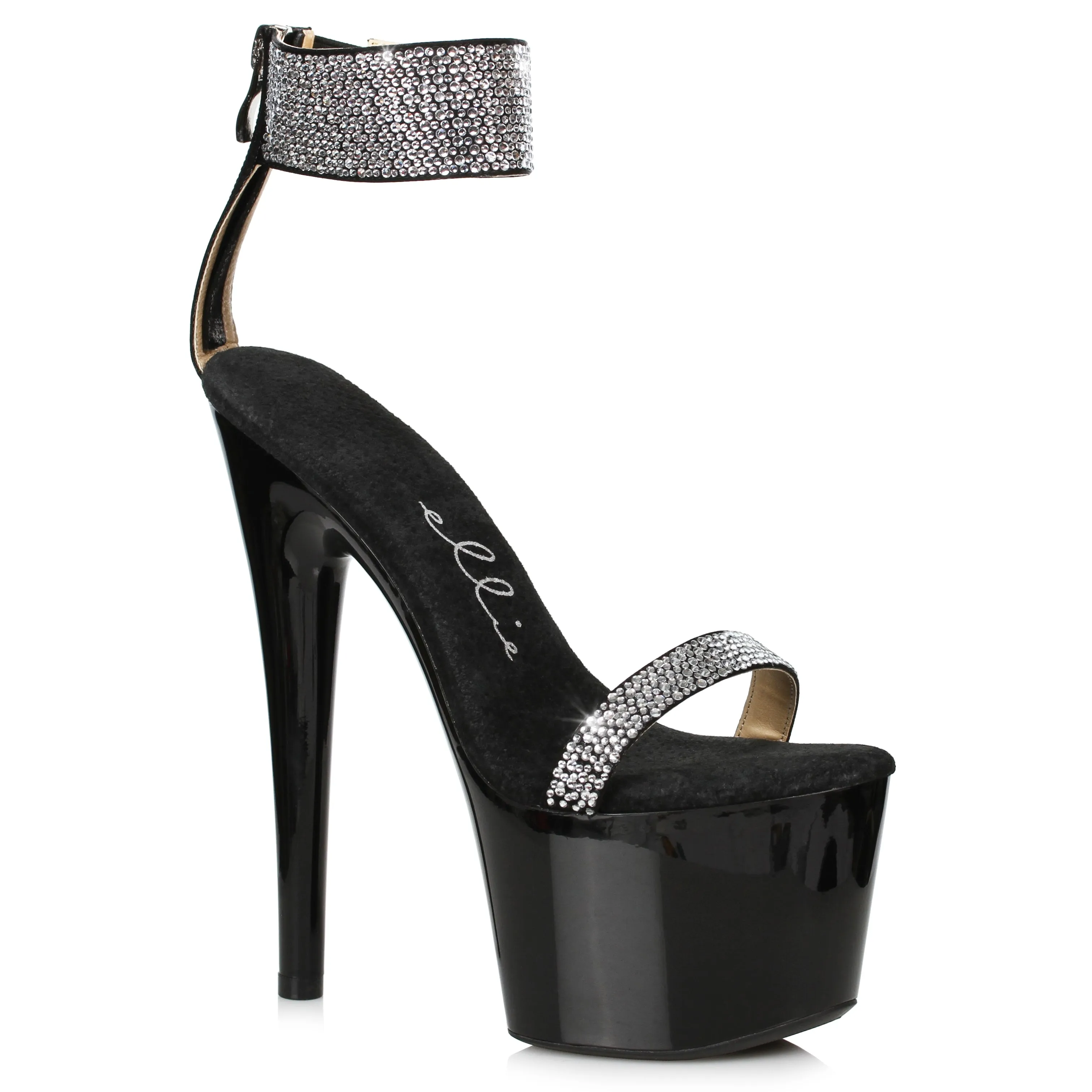 7 Stiletto With Rhinestone Strap