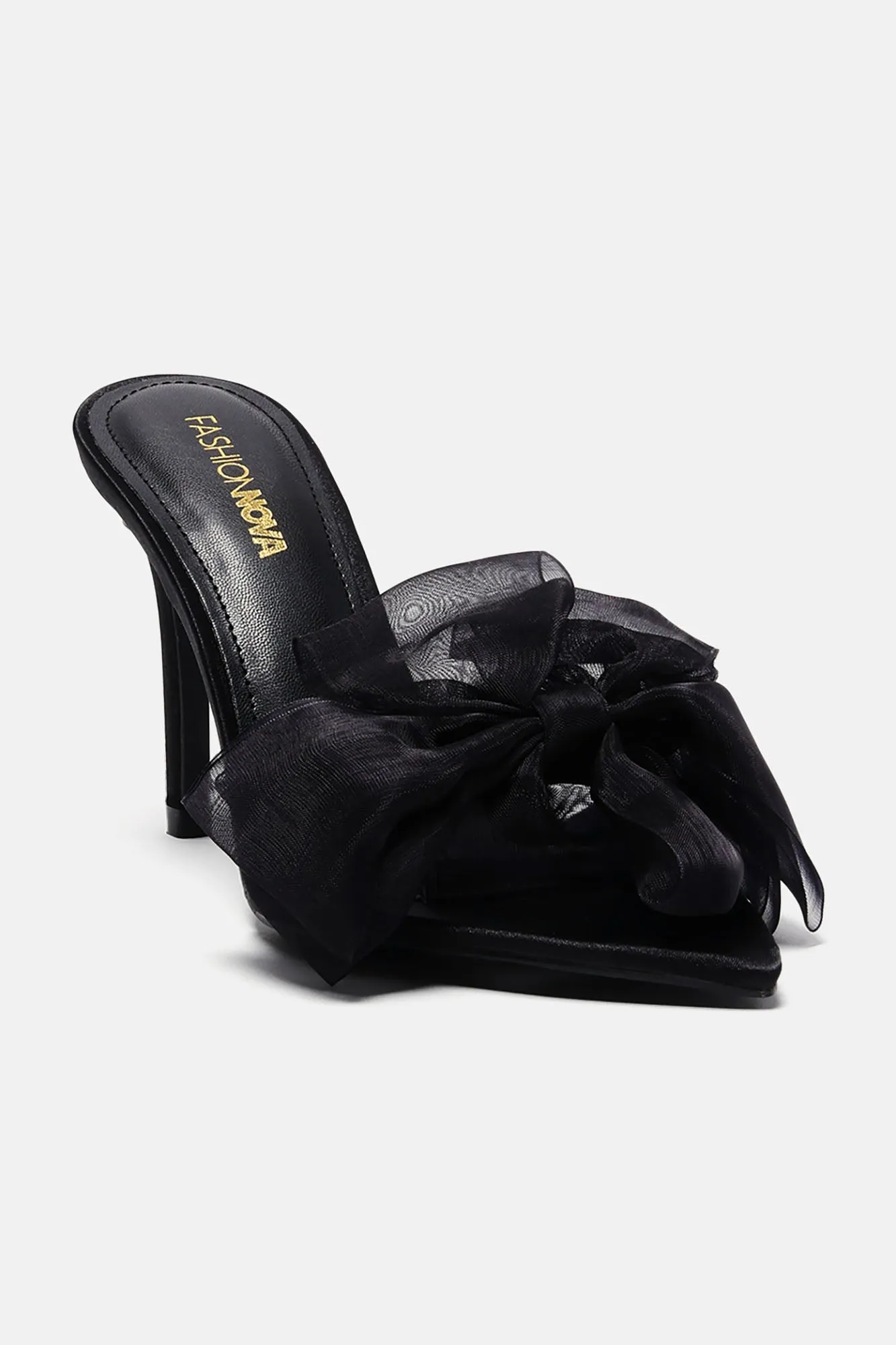 A Gift For You Bow Sandals - Black