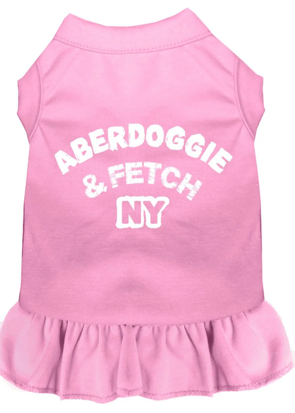 Aberdoggie Ny Screen Print Dress Light Pink Sm (10)