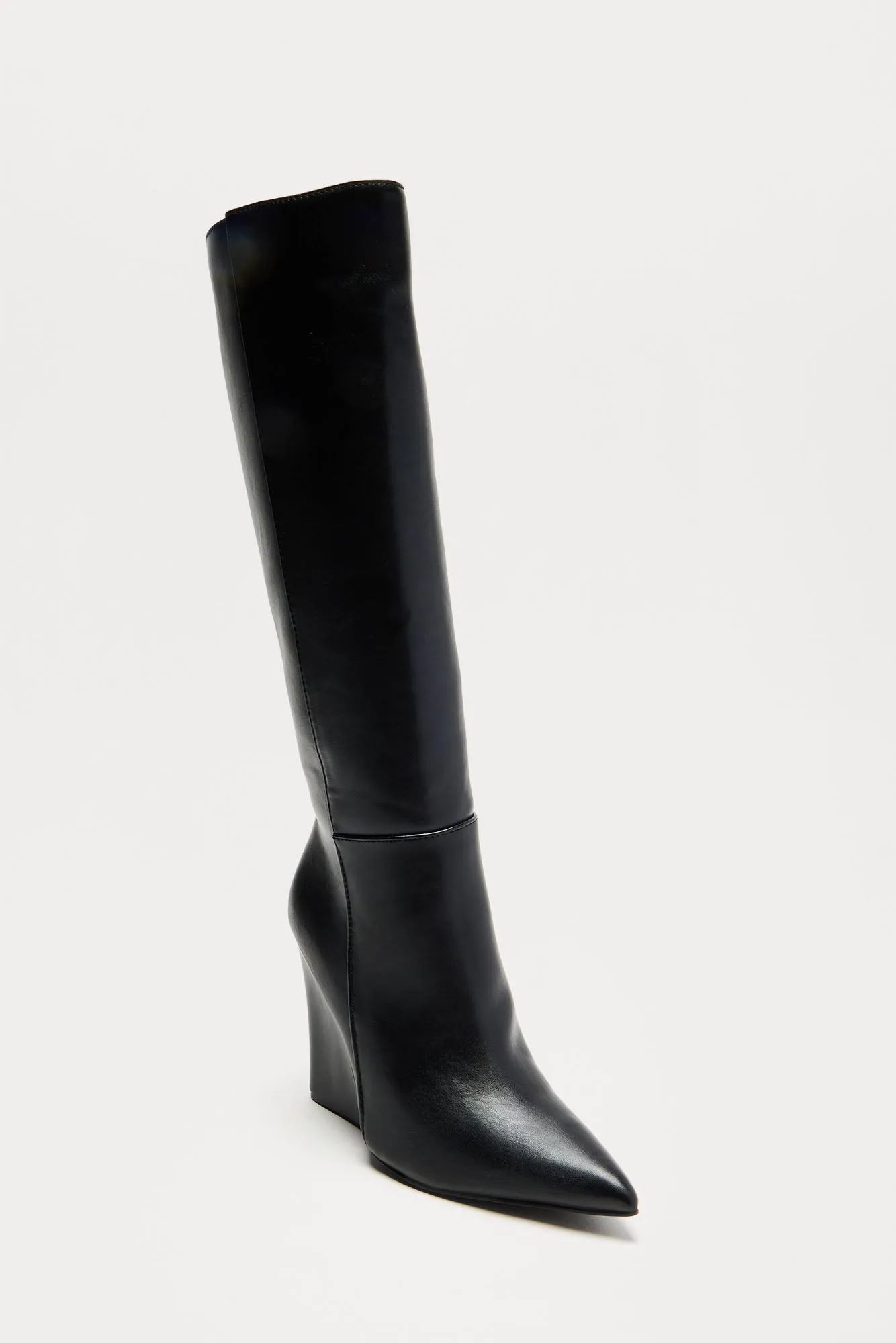 Adriana Knee High Boots - Black