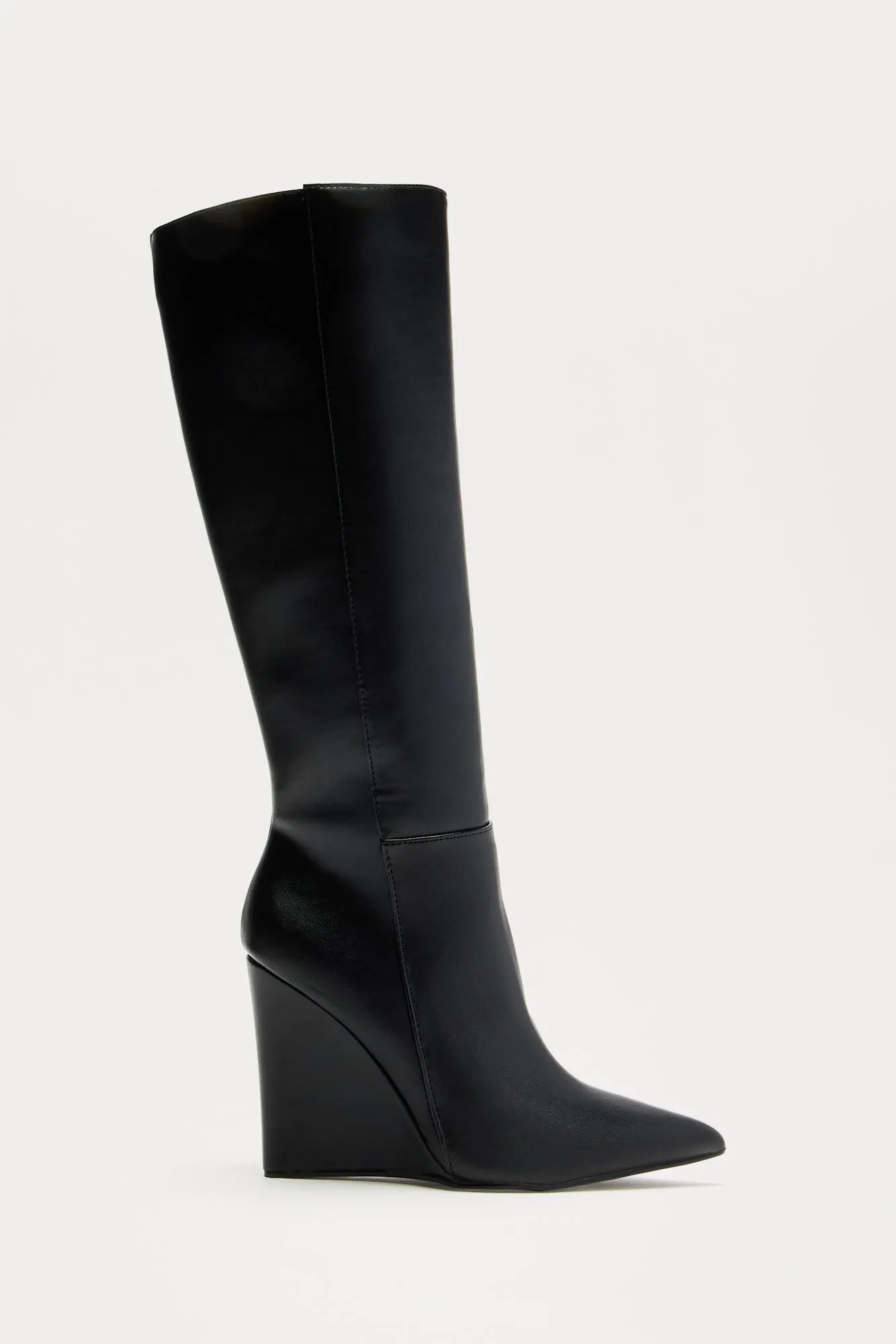 Adriana Knee High Boots - Black