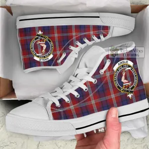 Ainslie Tartan High Top Shoes with Family Crest