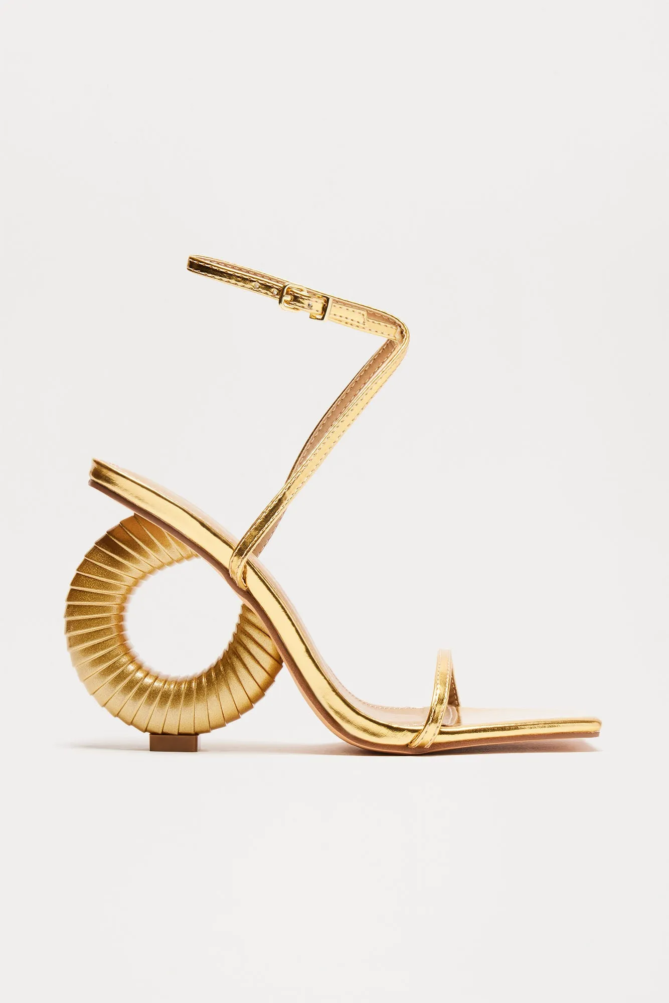 All About It Heeled Sandals - Gold