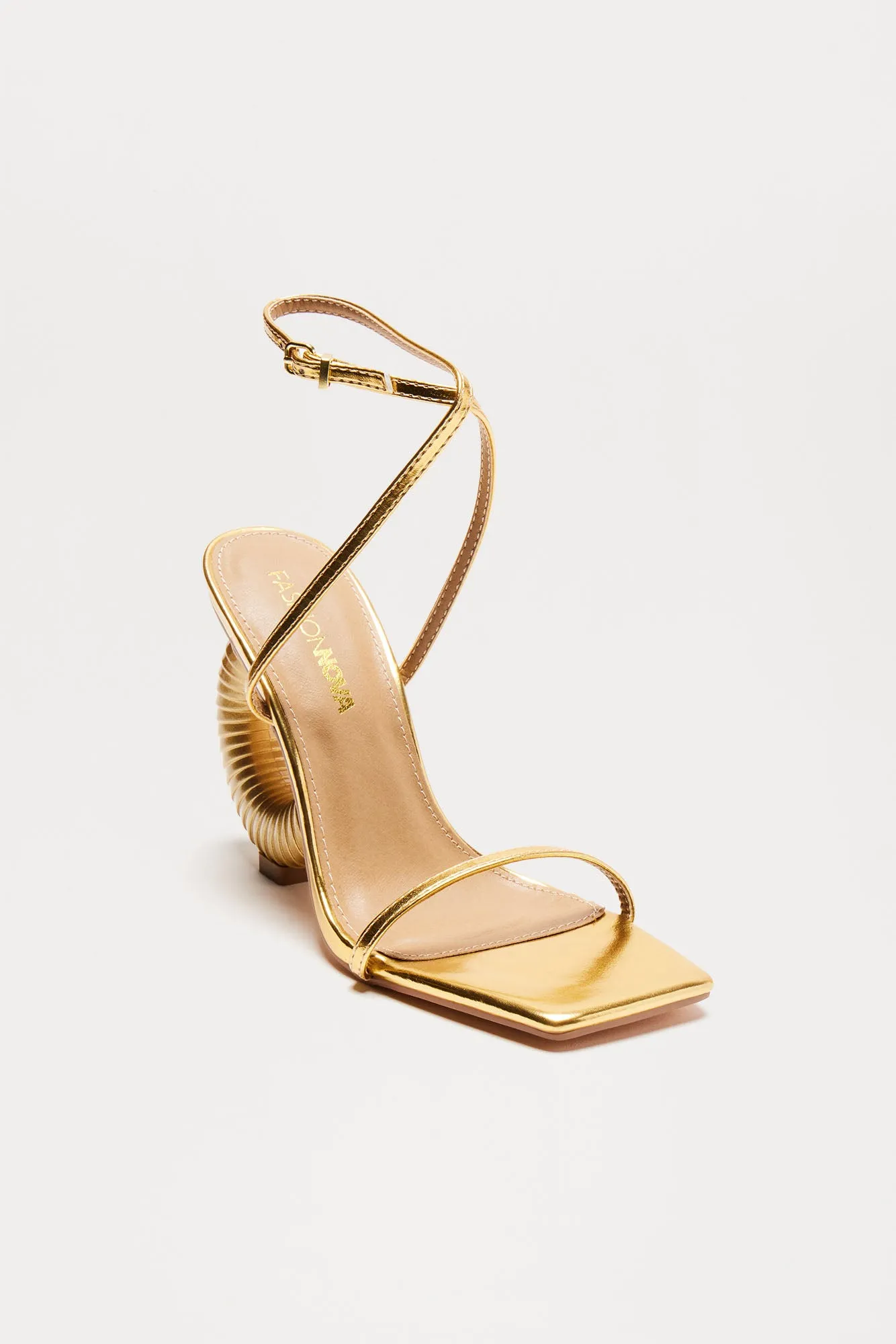 All About It Heeled Sandals - Gold