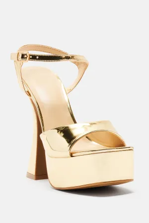 Amozae-A Special Thing Heeled Sandals - Gold