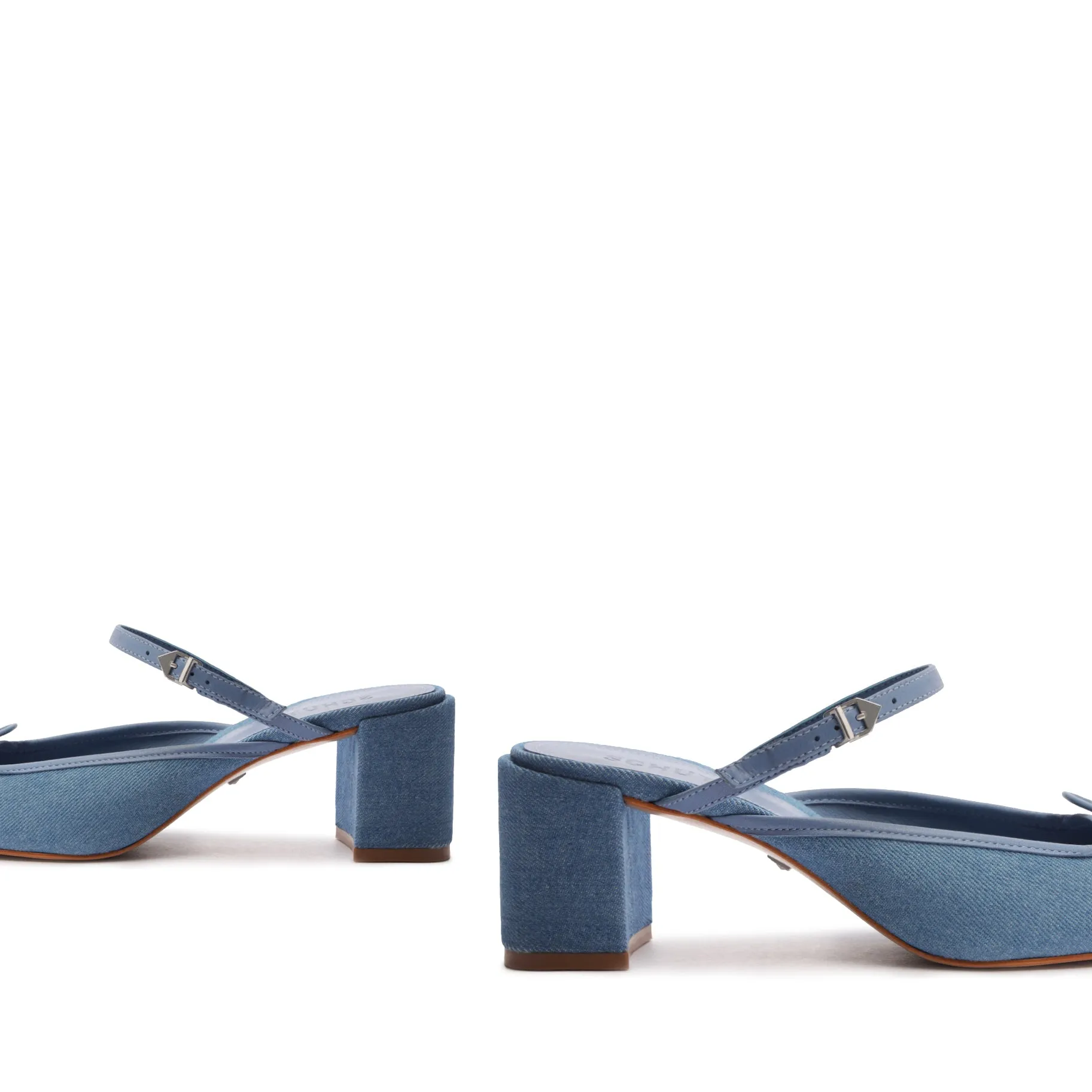 Arissa Denim Block Mule