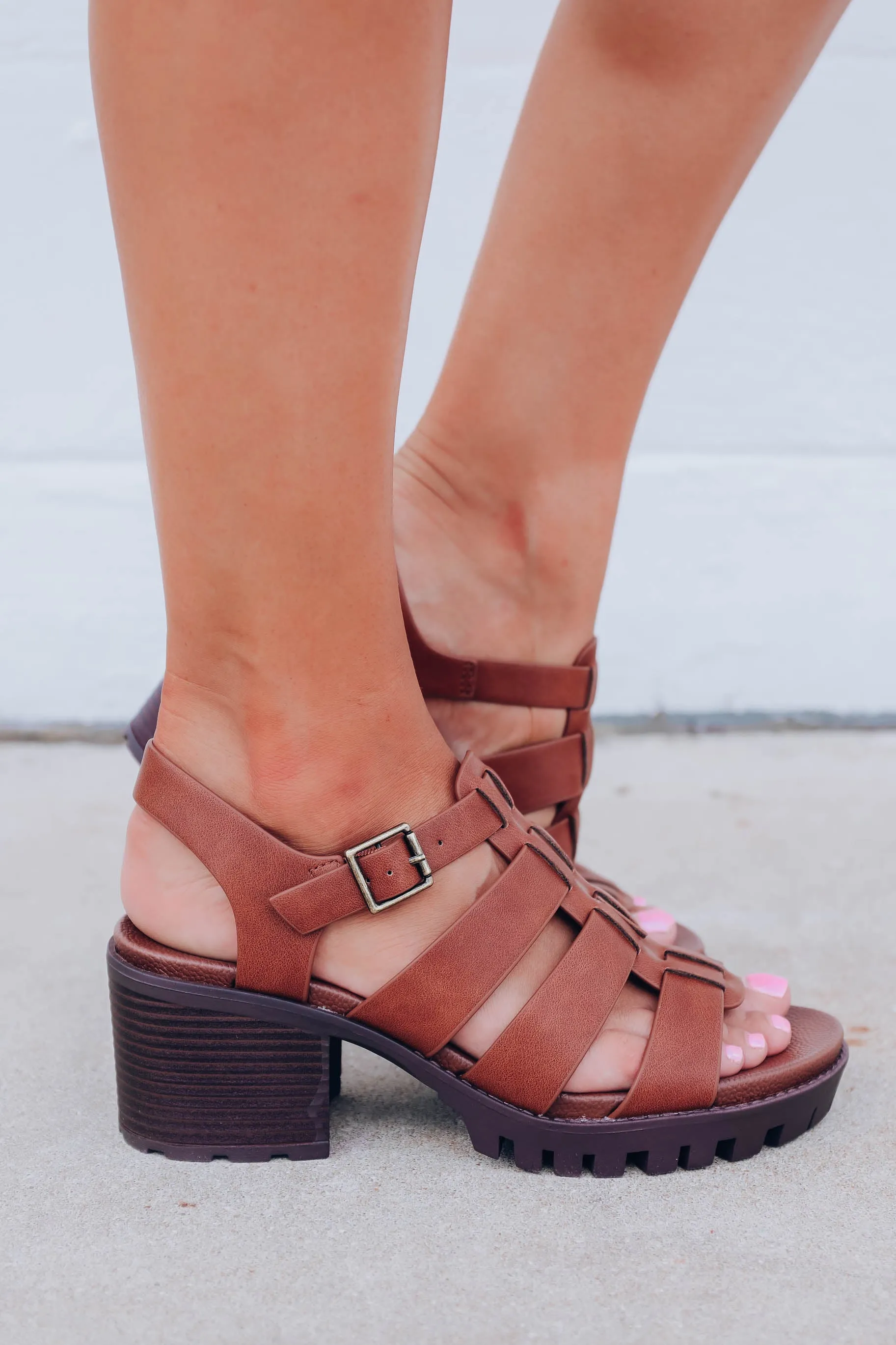 Bergen Chunky Gladiator Sandal - Tan