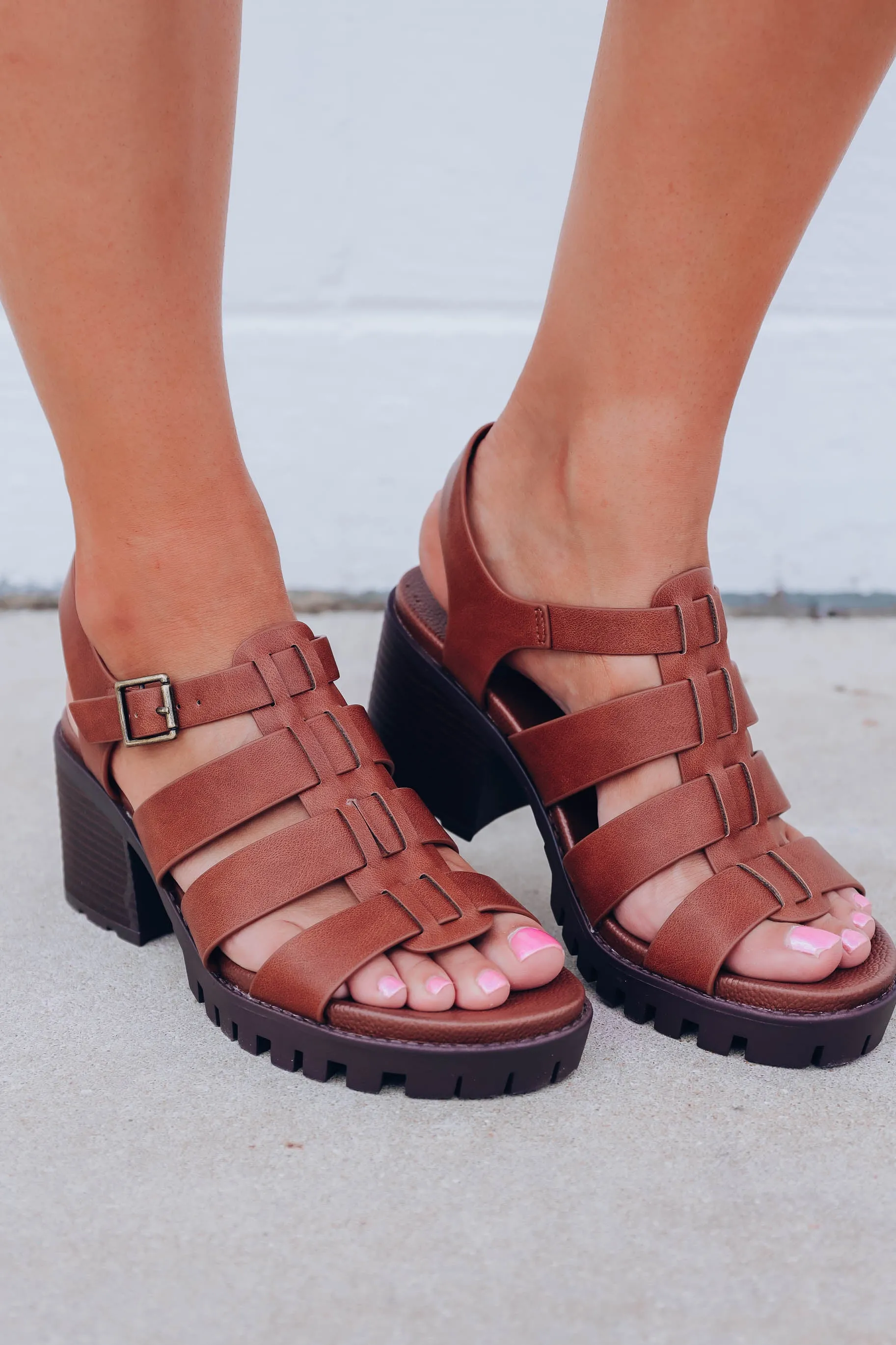 Bergen Chunky Gladiator Sandal - Tan