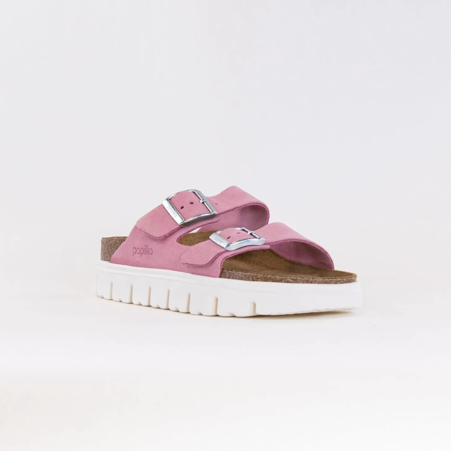 Birkenstock-Papillo Arizona Platform (Women's) - Candy Pink Suede