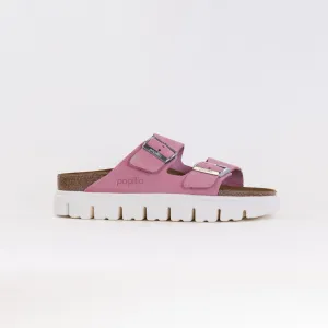 Birkenstock-Papillo Arizona Platform (Women's) - Candy Pink Suede