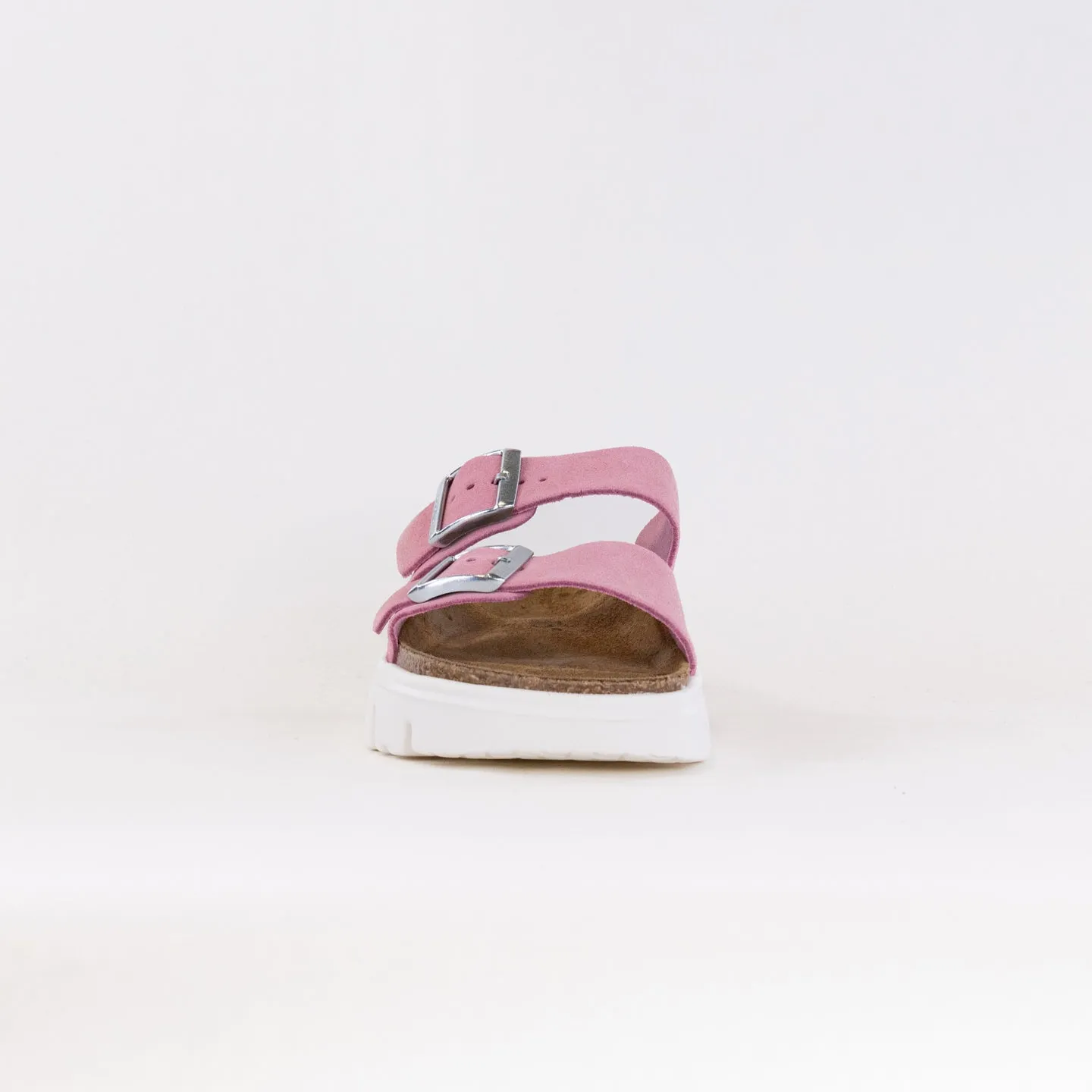 Birkenstock-Papillo Arizona Platform (Women's) - Candy Pink Suede