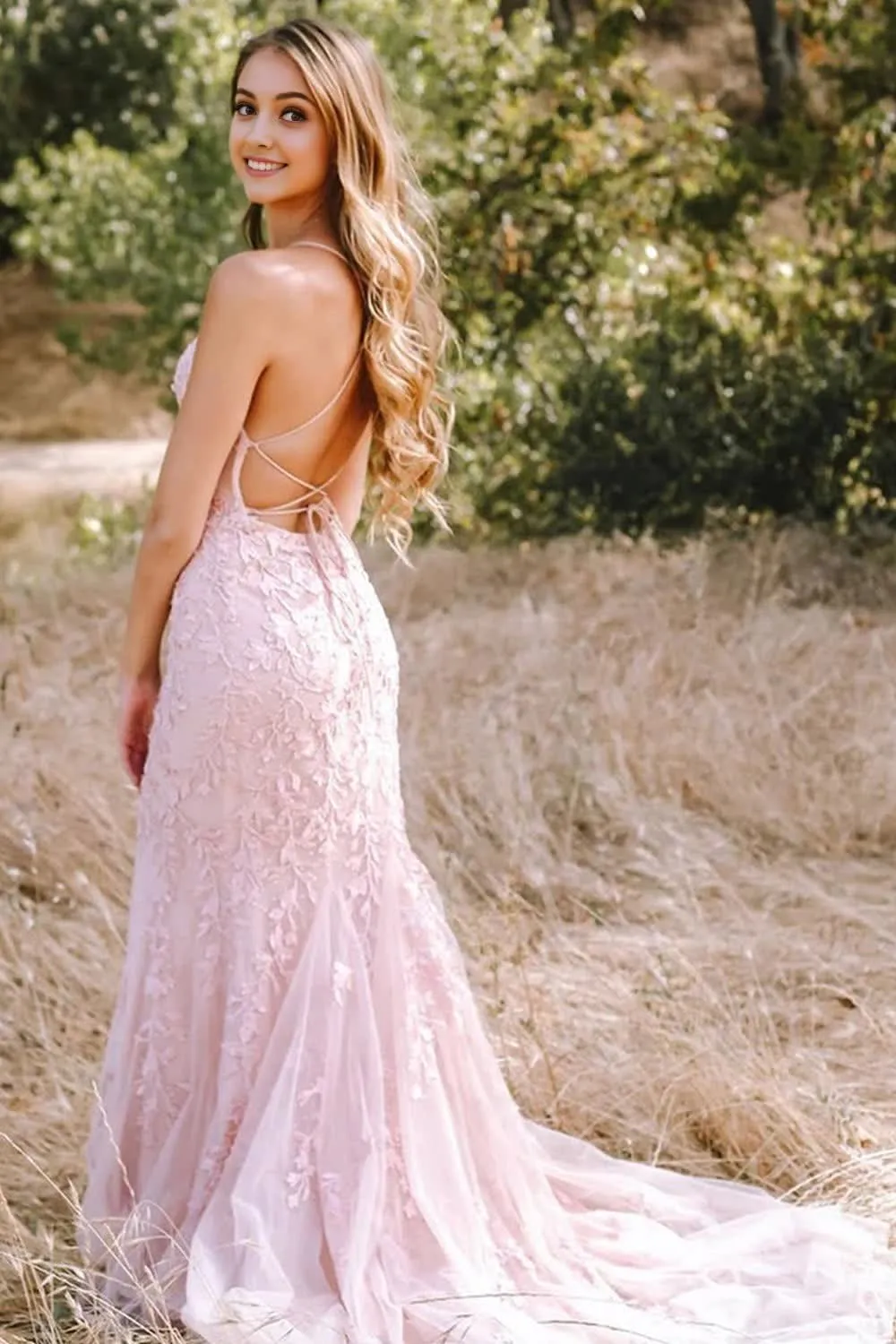 Black Halter Backless Prom Dress