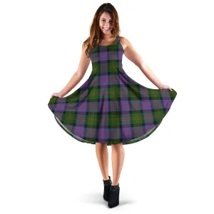 Blair Modern Tartan Sleeveless Midi Womens Dress