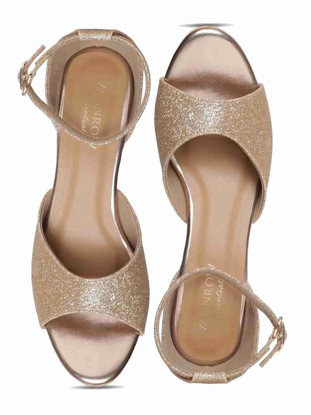 Carmen Gold Block Heel