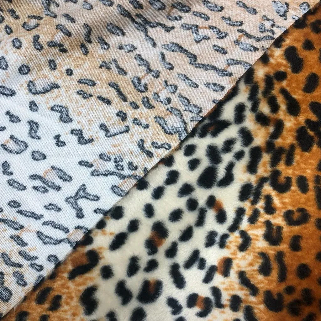 Cheetah Print Velboa Fabric