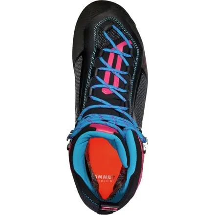 Climbing boots Taiss Light Mid GTX women's Mammut, color Black/Azalea