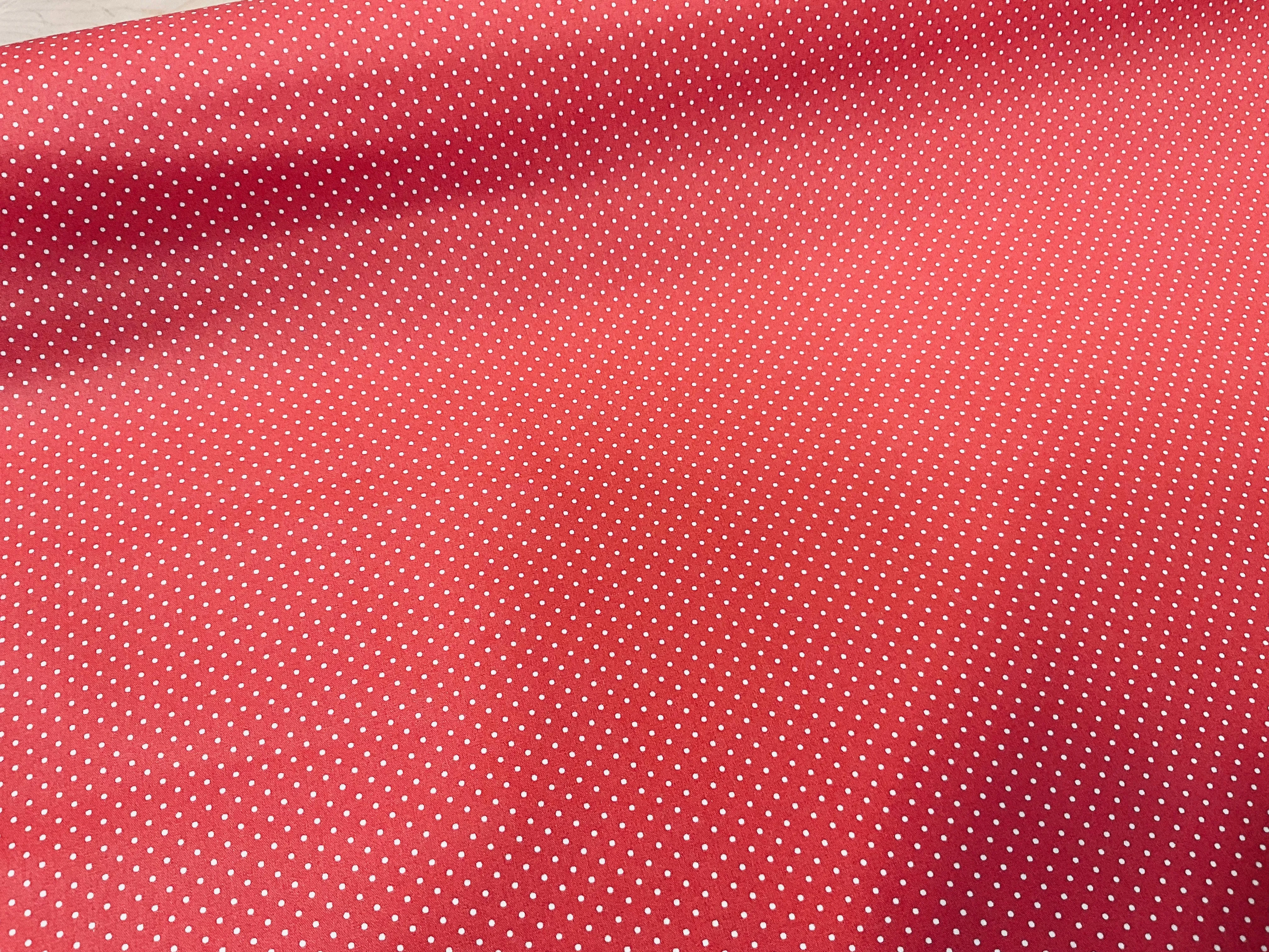 Coral Dots Coated Cotton Waterproof Fabric