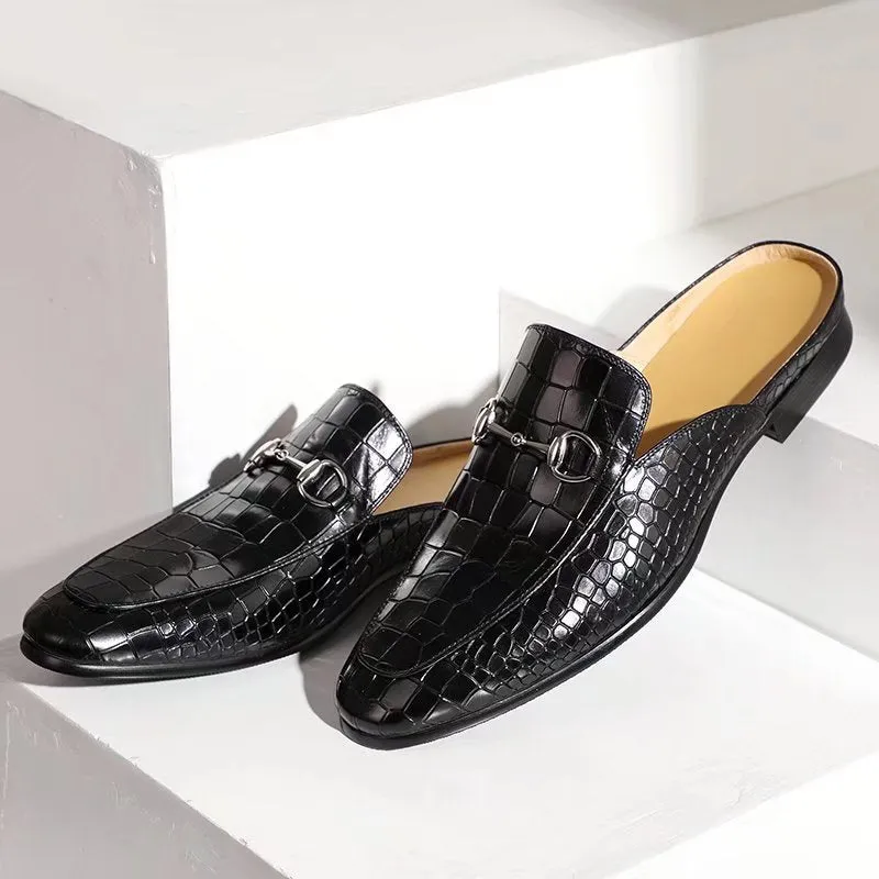 CrocLuxe Exotic Leather Slip-on Dress Shoes