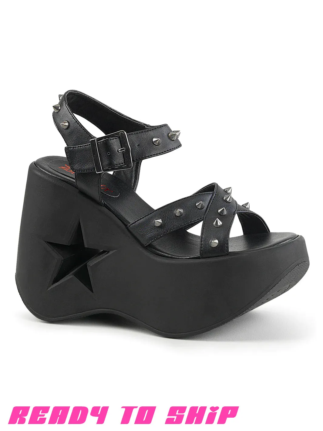 DEMONIA DYNAMITE 02 PLATFORM SANDALS