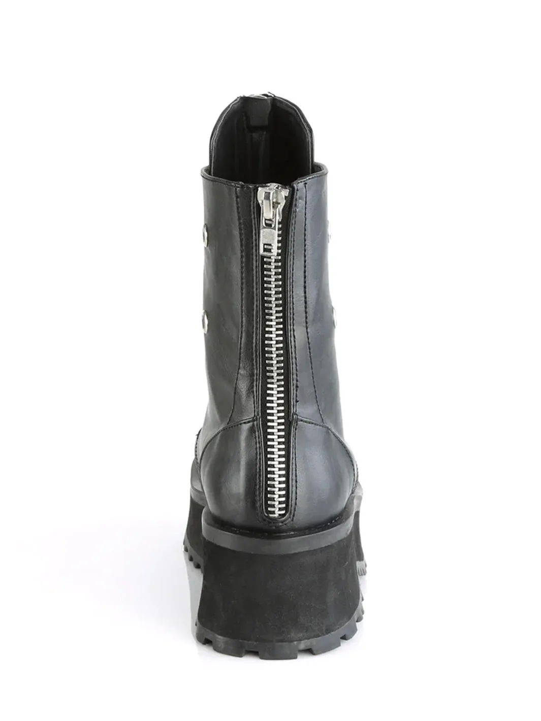 DEMONIA GRAVEDIGGER-10 - BLACK VEGAN LEATHER ✰ PRE ORDER ✰