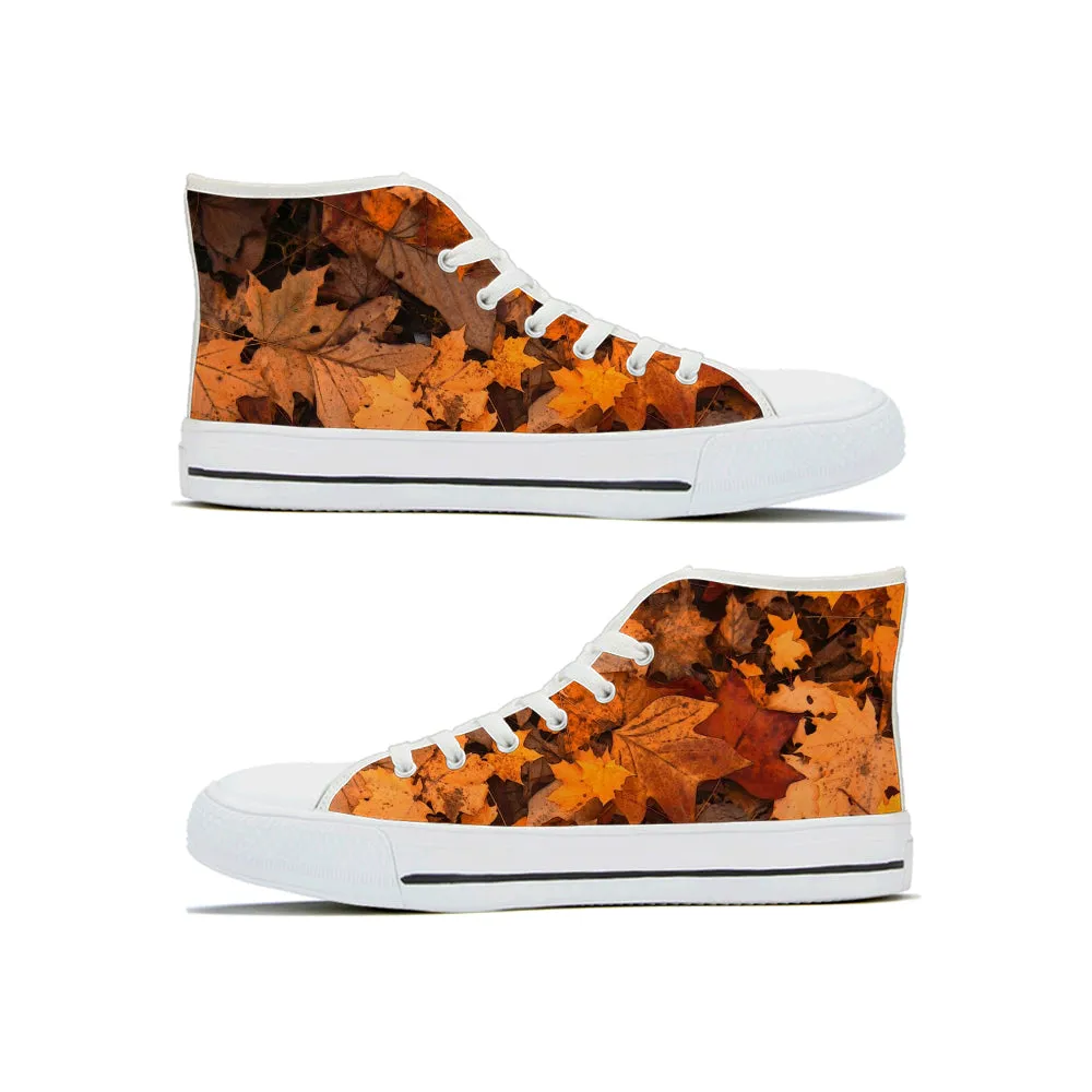 Diverse Panda Autumn Leaves 2 Hi Tops