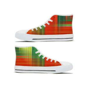 Diverse Panda Christmas Checkered Hi Tops