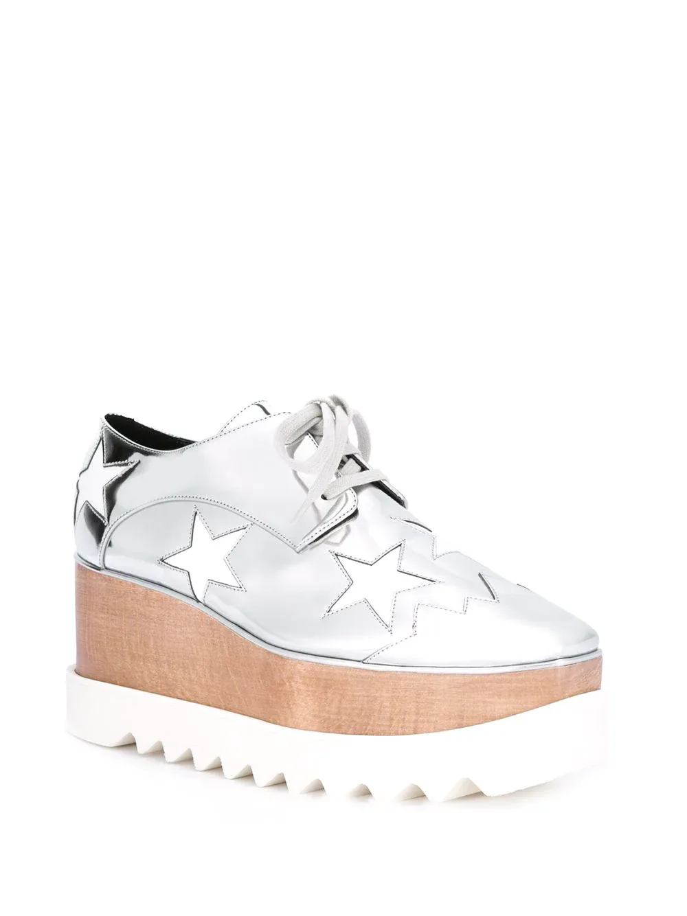 Elyse Stars Mirror Lace Up Flatform