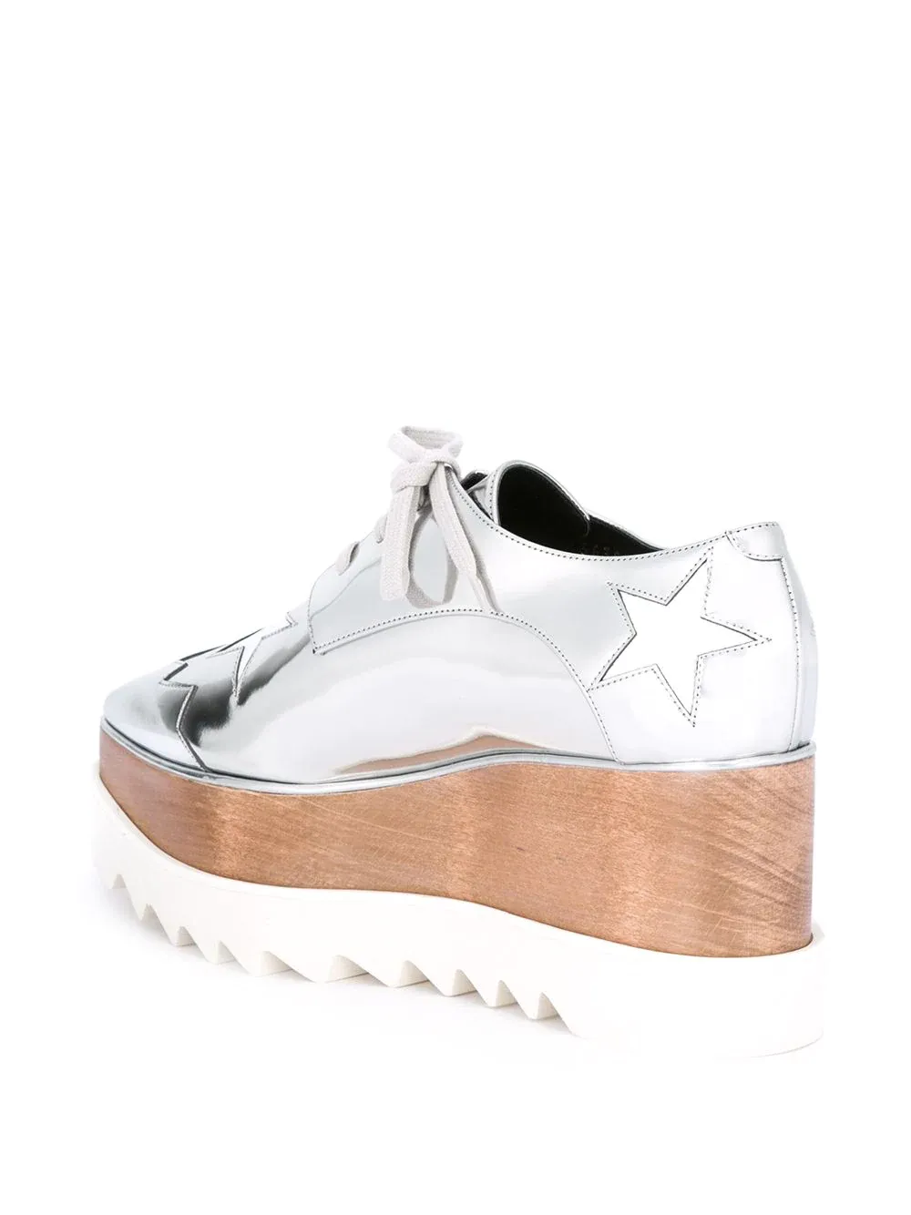 Elyse Stars Mirror Lace Up Flatform