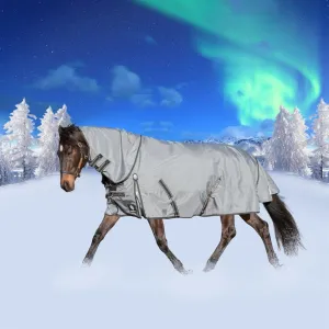 Equinavia Thunder 360 Detachable Neck Turnout Sheet - Pewter Gray E24011