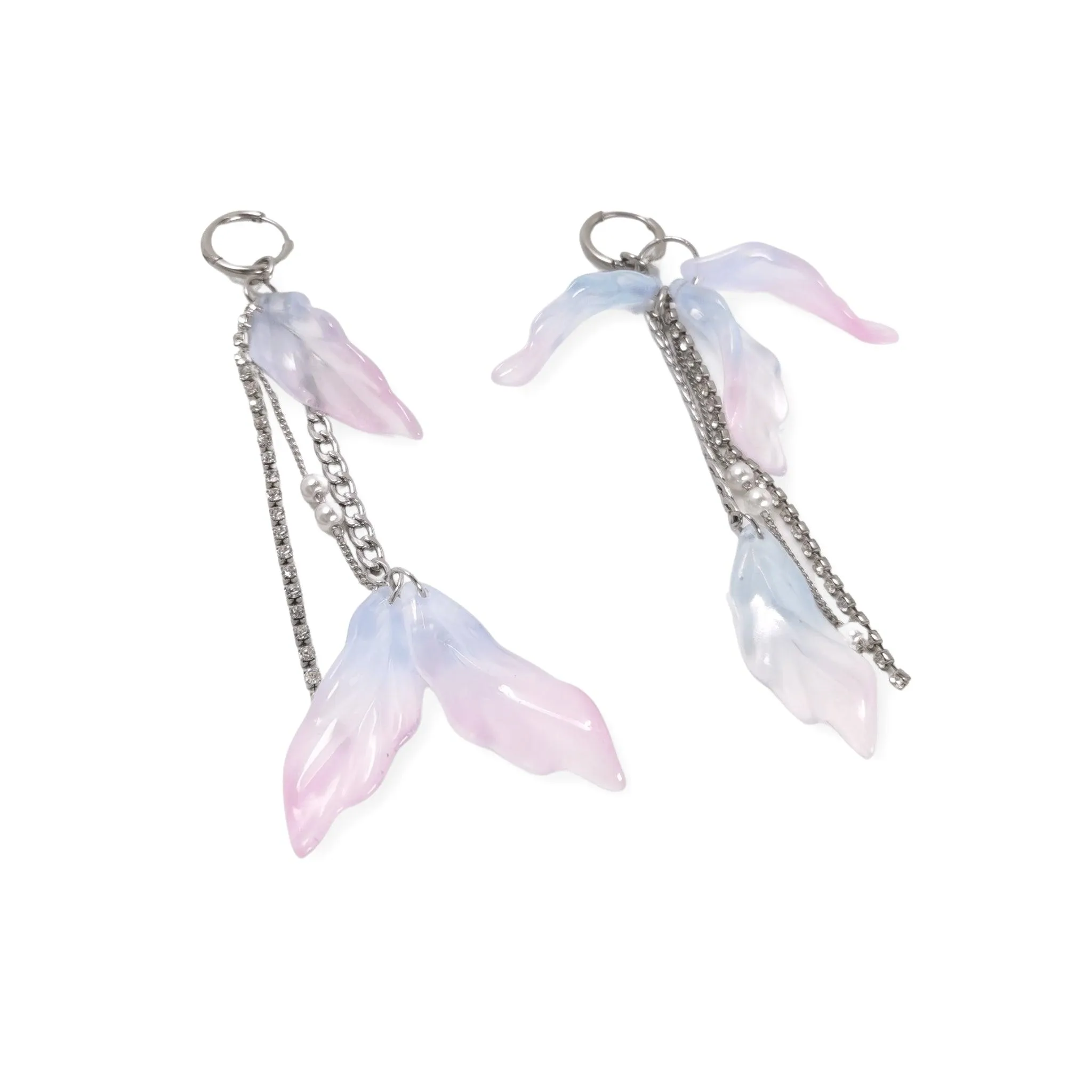 Fervooor Blooming purple lotus earrings