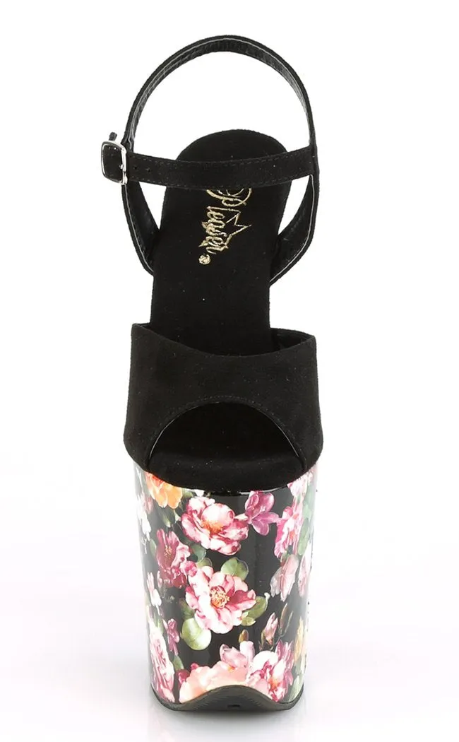 FLAMINGO-809WR Flower Print Platform Heels