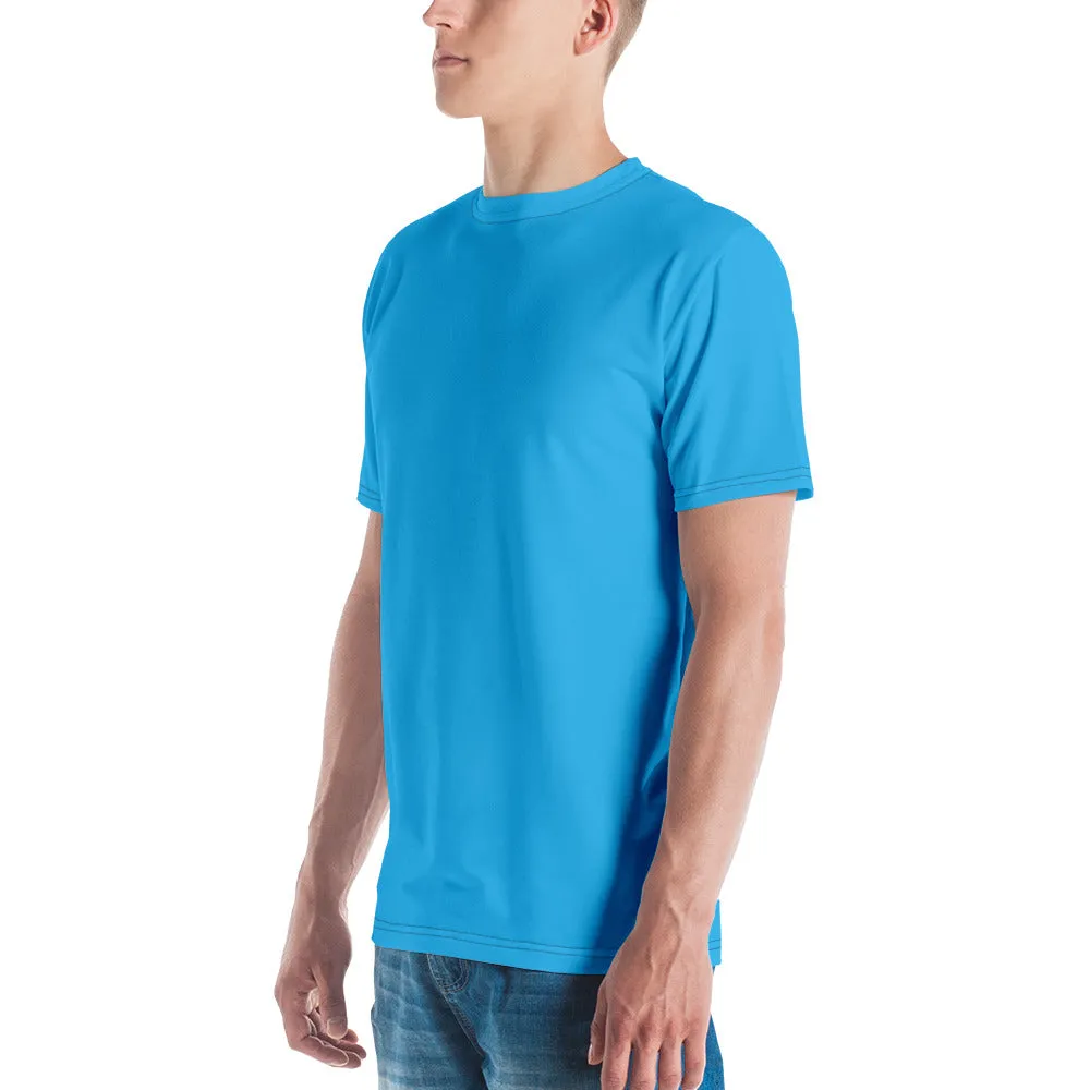 GG - Men's Crew Neck T-shirt - Deep Sky Blue