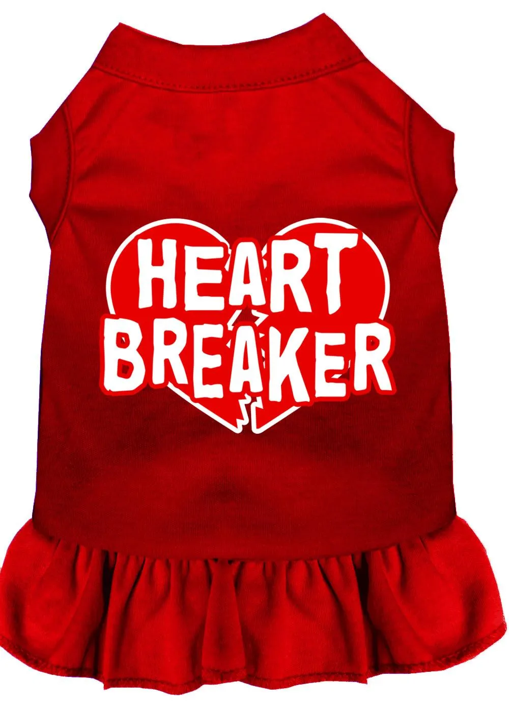 Heart Breaker Screen Print Dress Red 4x (22)