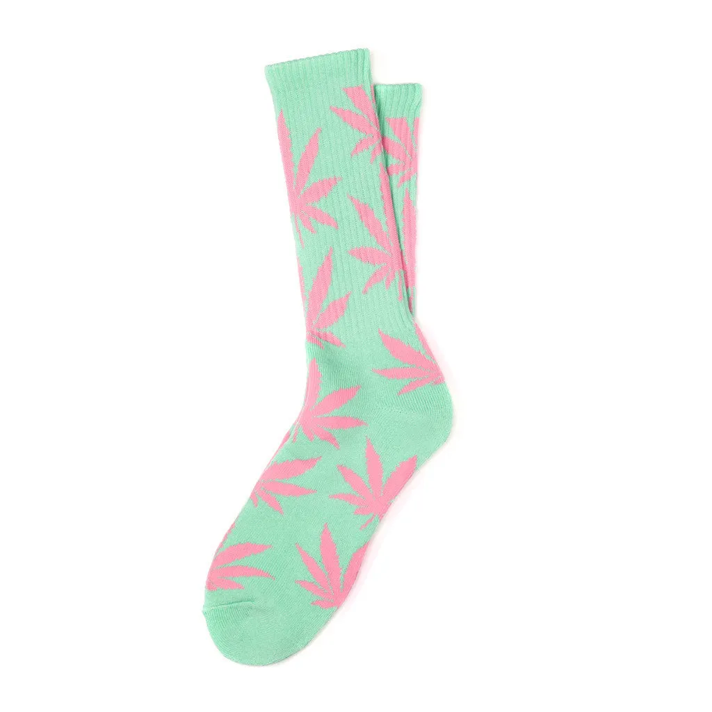 HUF SF Plantlife Crew Sock-Sage/Pink