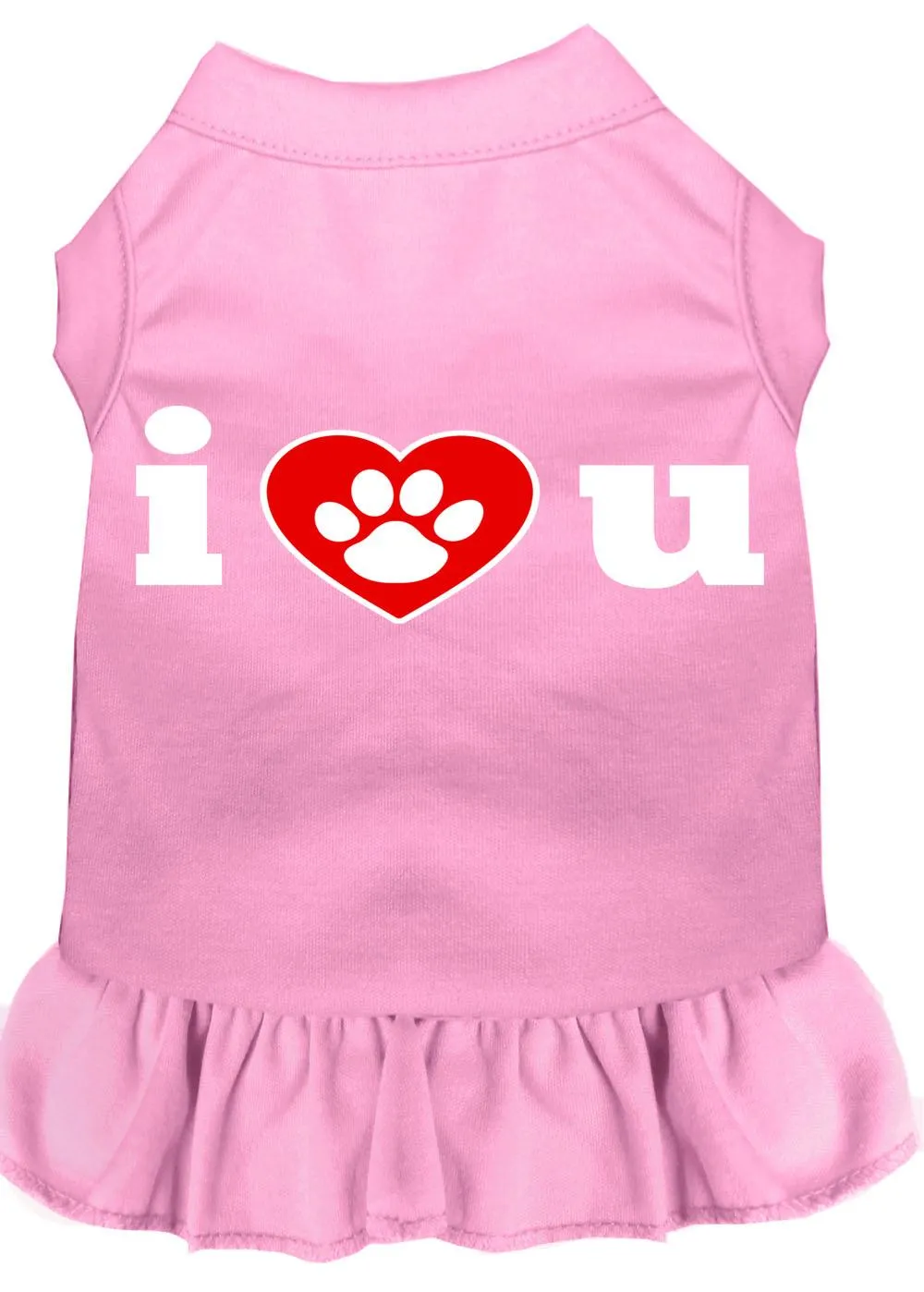 I Heart You Screen Print Dress Light Pink Sm (10)