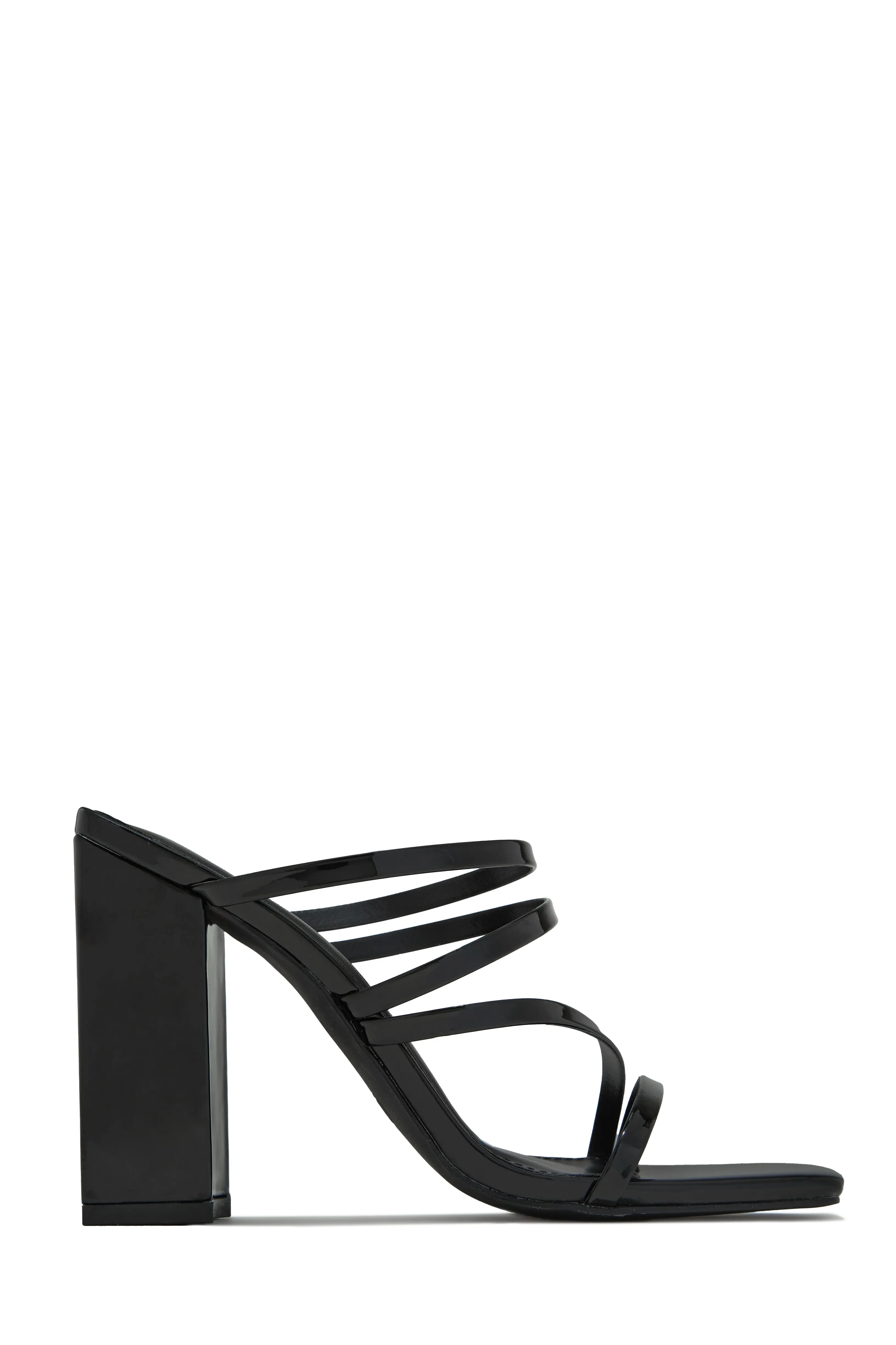 Jaziel Block Heel Mules - Black