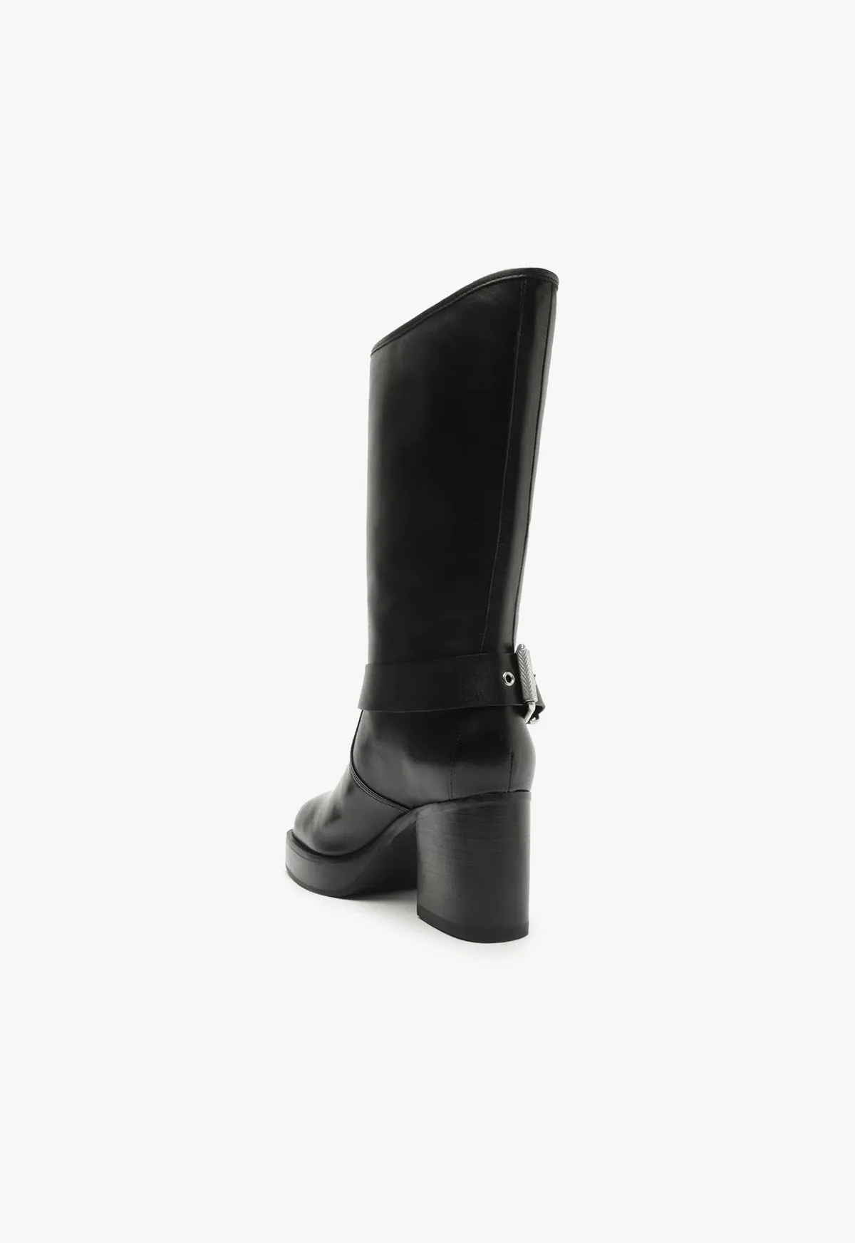 Kiara Block Atanado Leather Boot