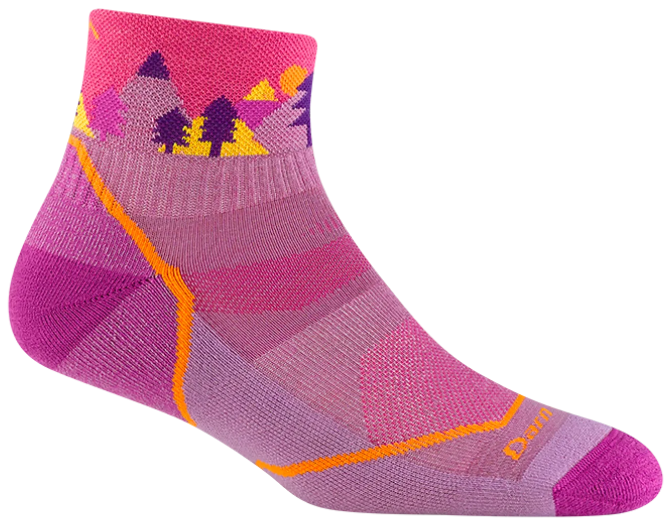 Kids Quarter Quest Lightweight Hiking Socks (Violet)