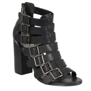 Ladies Strappy Sandal w/ Block Heel