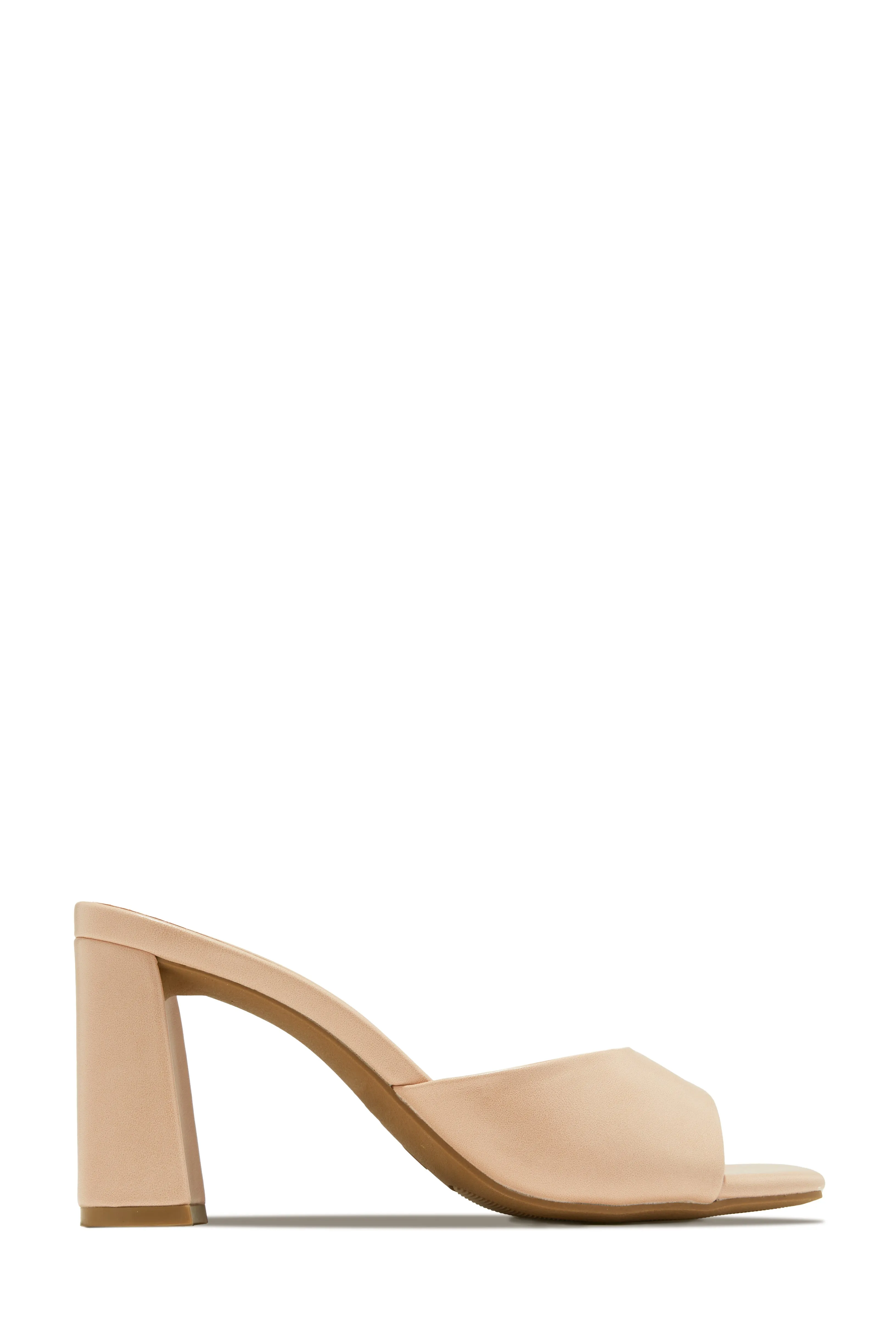 Layla Block Heel Mules - White