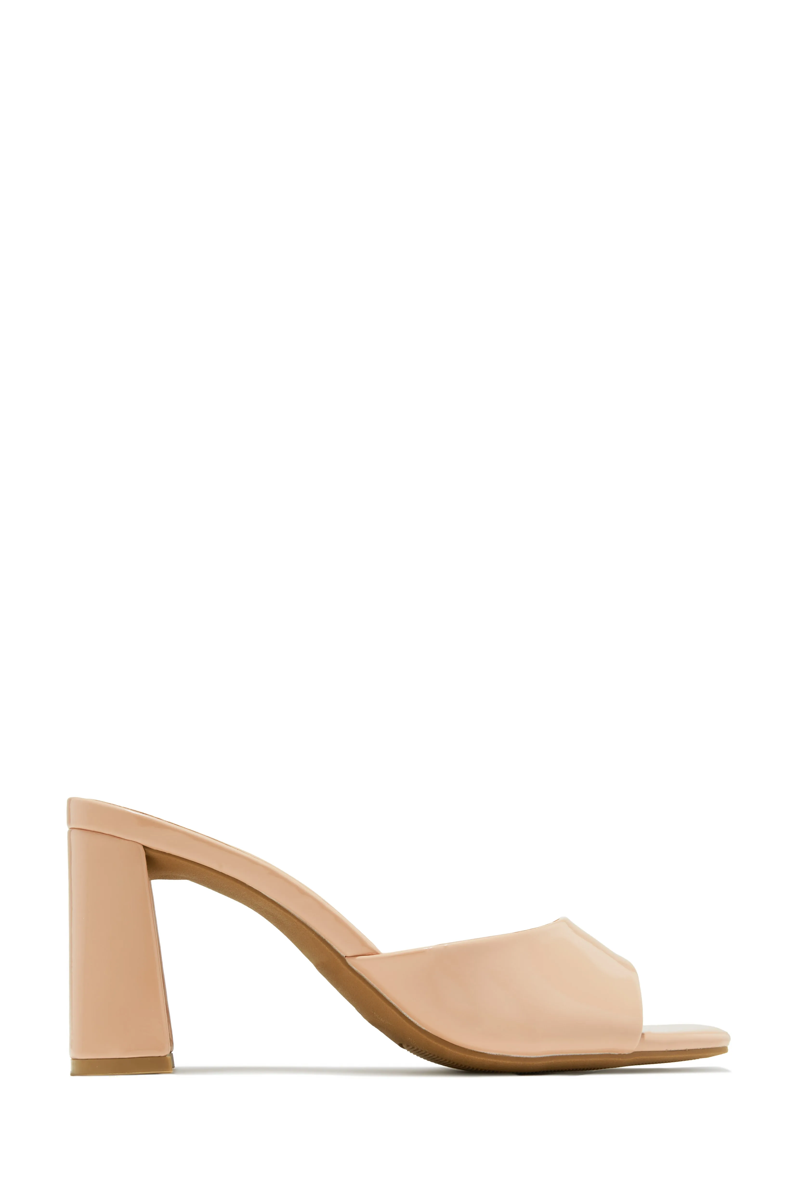 Layla Block Heel Mules - White