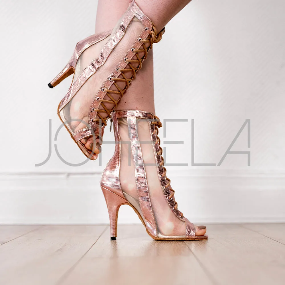 Lexie rose gold - Talons stilettos standard - Prête à expédier