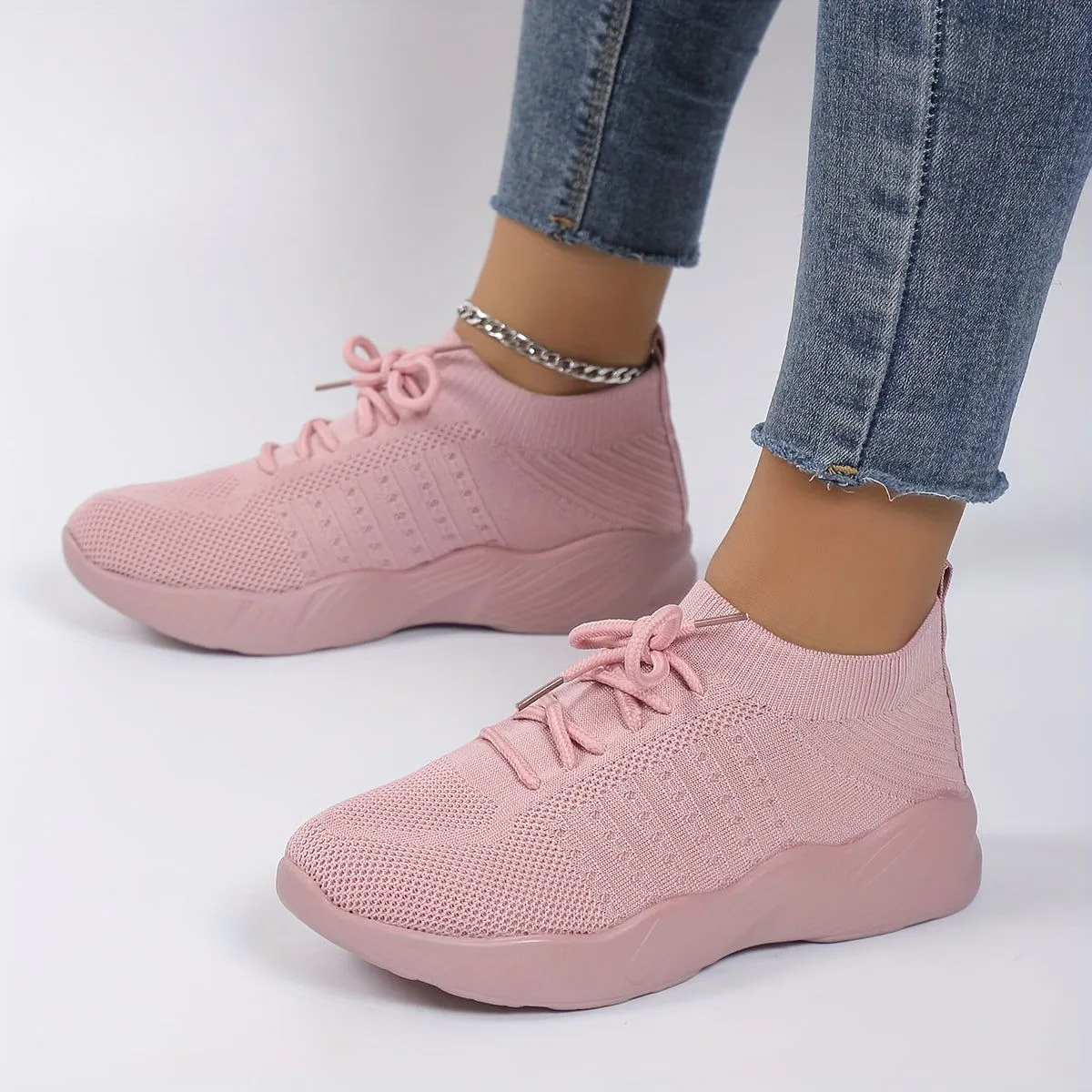 Lightweight Comfortable Breathable Knit Sneakers