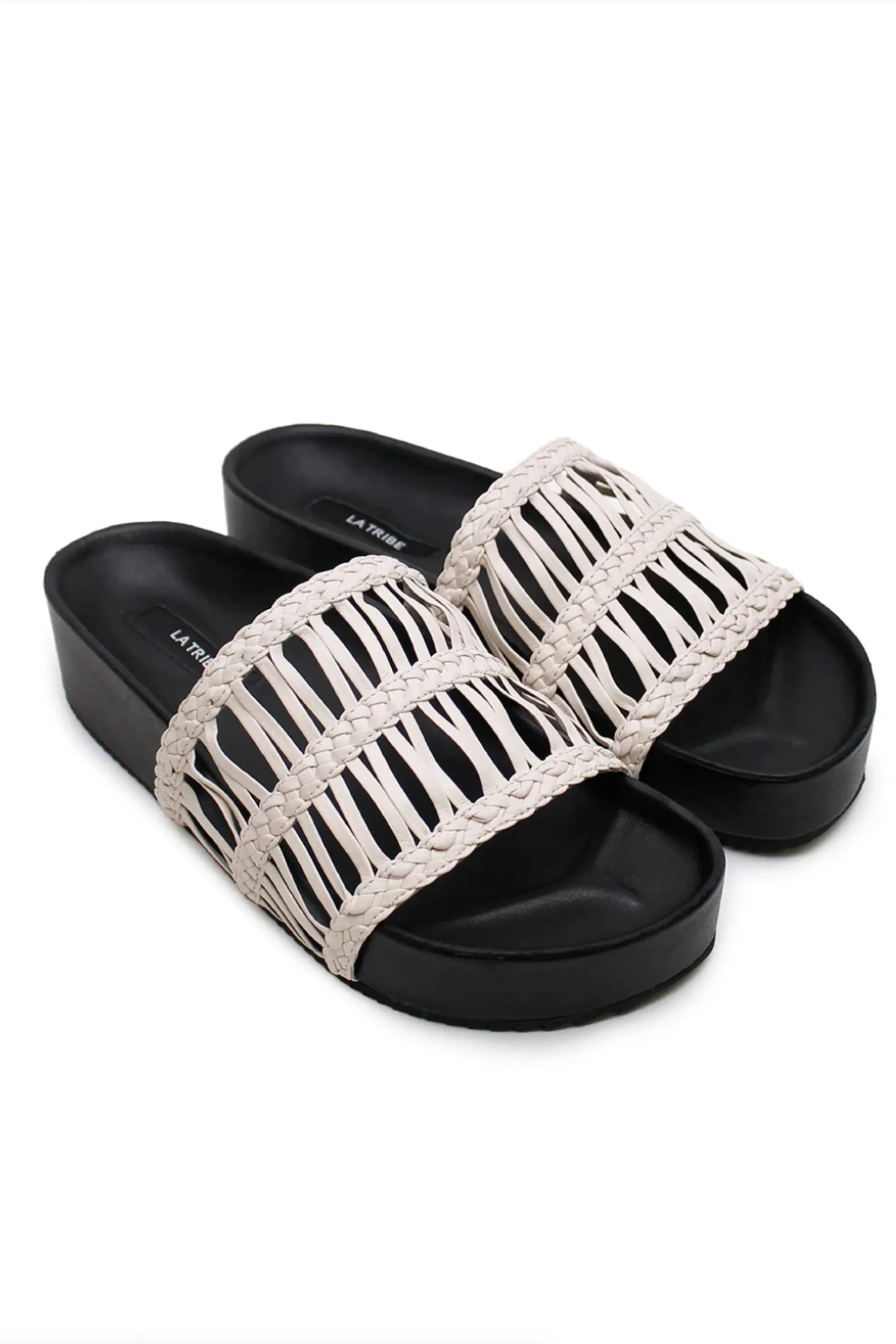 Lou Platform Slide | Mist/Black