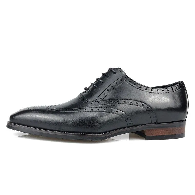 Luxe Italian Leather Platform Oxford Dress Shoes