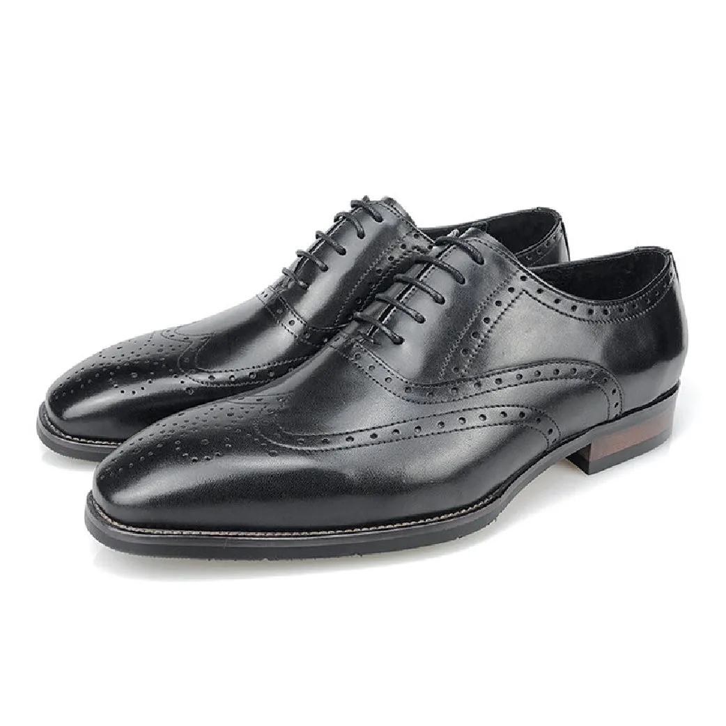 Luxe Italian Leather Platform Oxford Dress Shoes